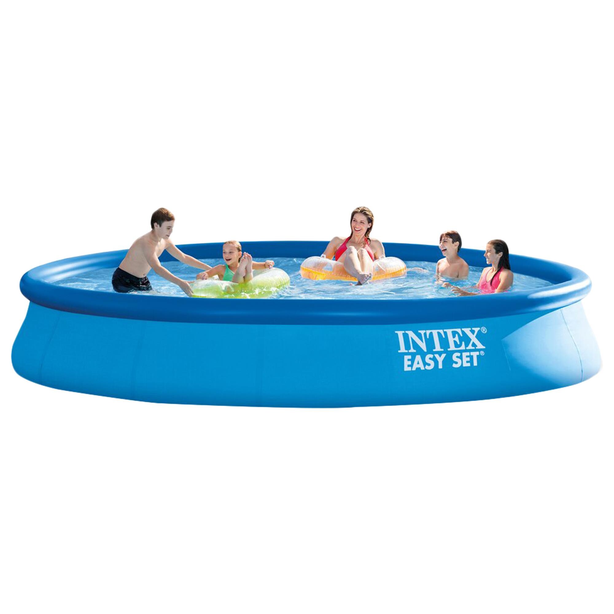 komme ud for I første omgang Bevægelse Intex 15' x 33" Easy Set Pool Set in Blue | NFM