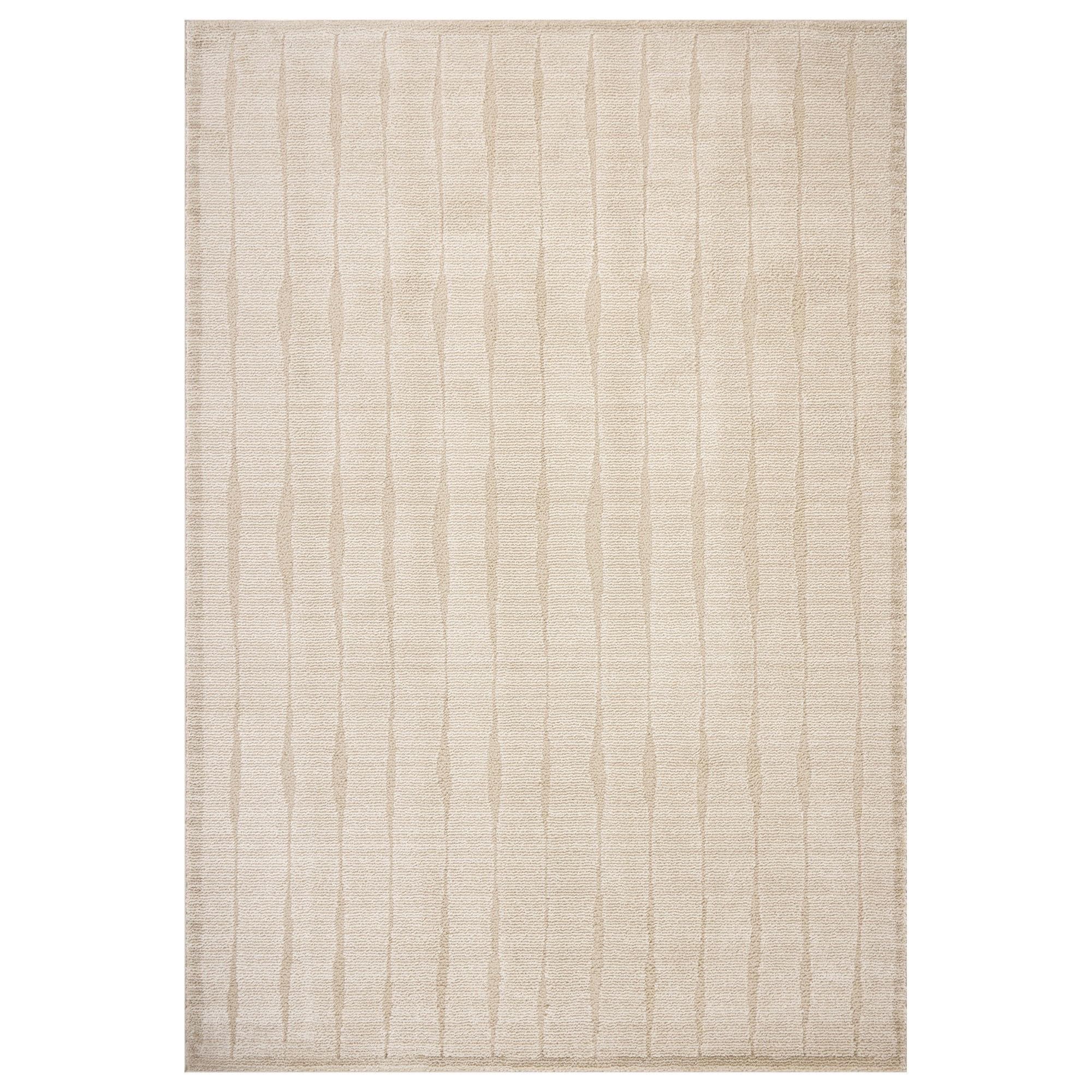 Chris Loves Julia x Loloi Calvin Ivory and Oatmeal 6'3