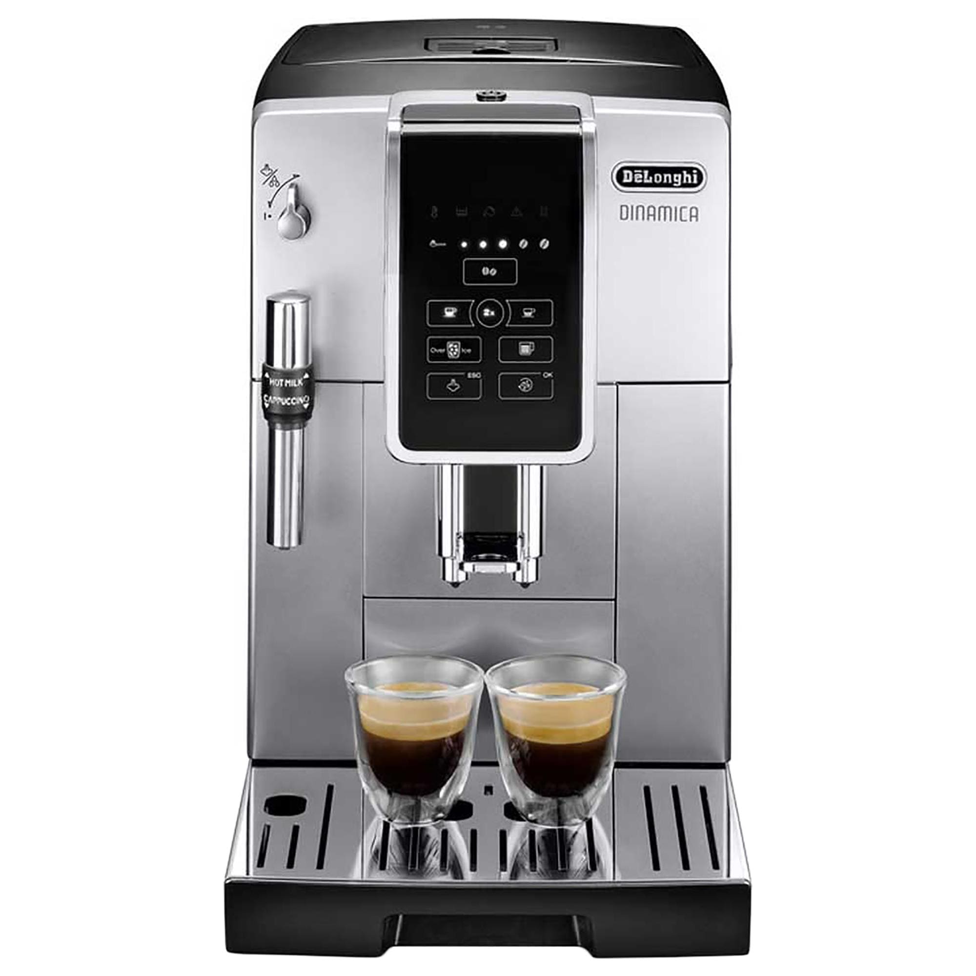 De'Longhi Dinamica Automatic Coffee and Espresso Machine in Silver | NFM