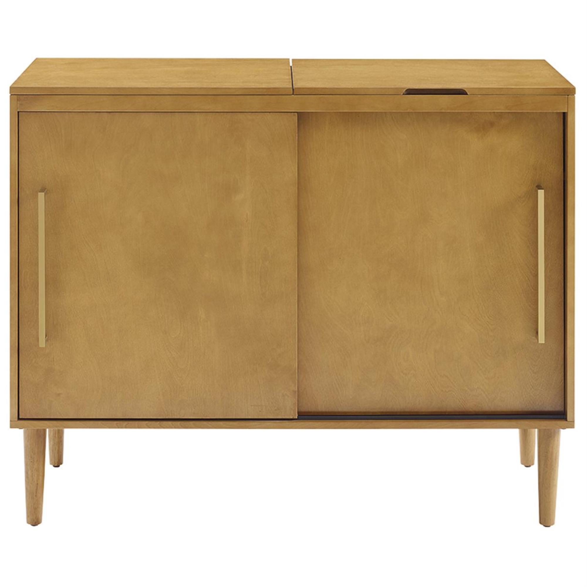 Crosley Furniture Everett Media Console in Acorn Nebraska Furniture Mart