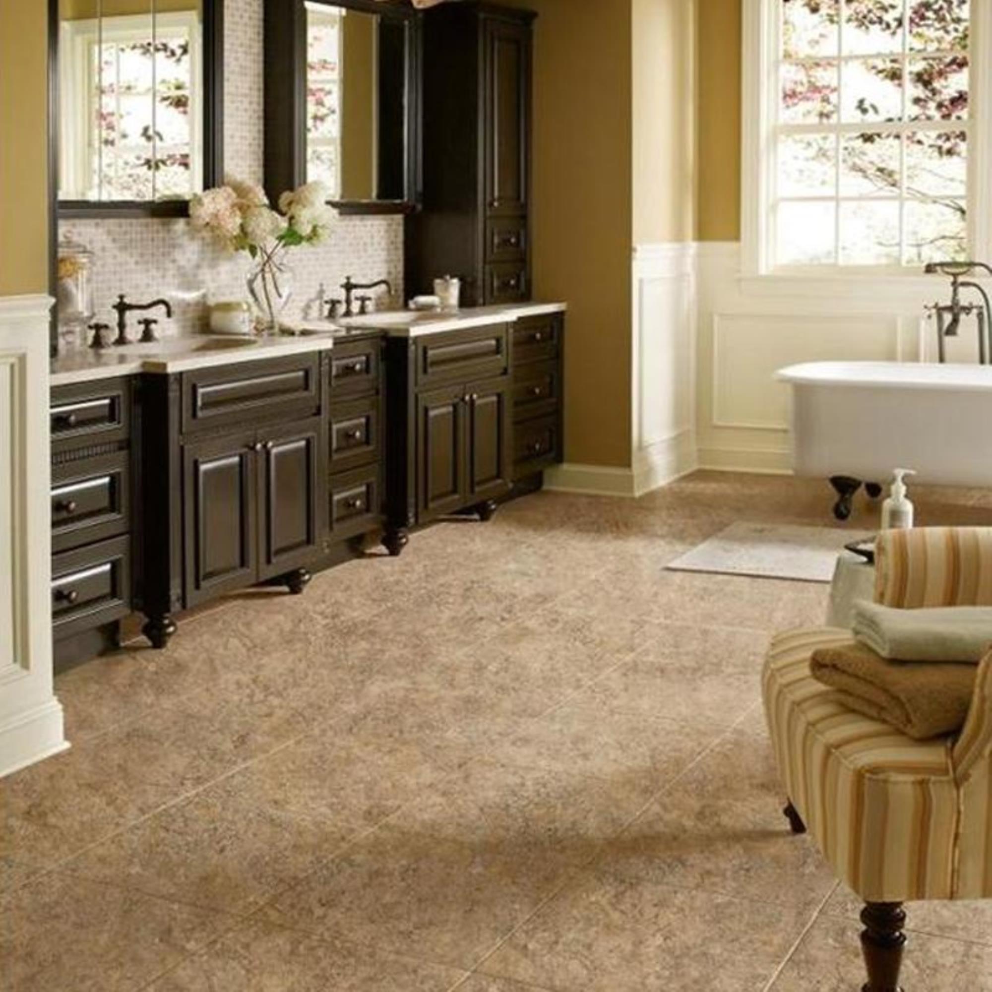 Armstrong Alterna Multistone Caramel Gold 16 X 16 Luxury Vinyl Tile Nebraska Furniture Mart