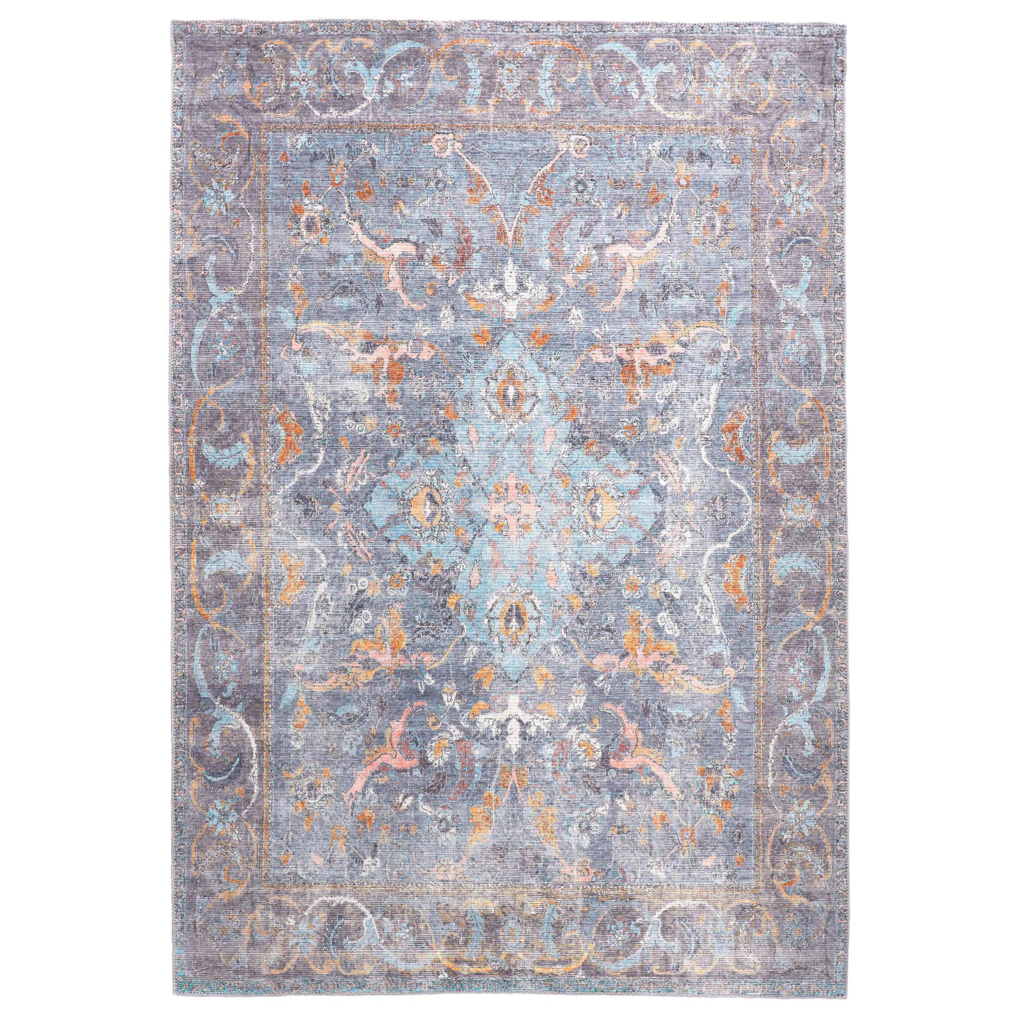 Feizy Rugs Percy 39AFF 9'2" x 12' Blue Area Rug Nebraska Furniture Mart