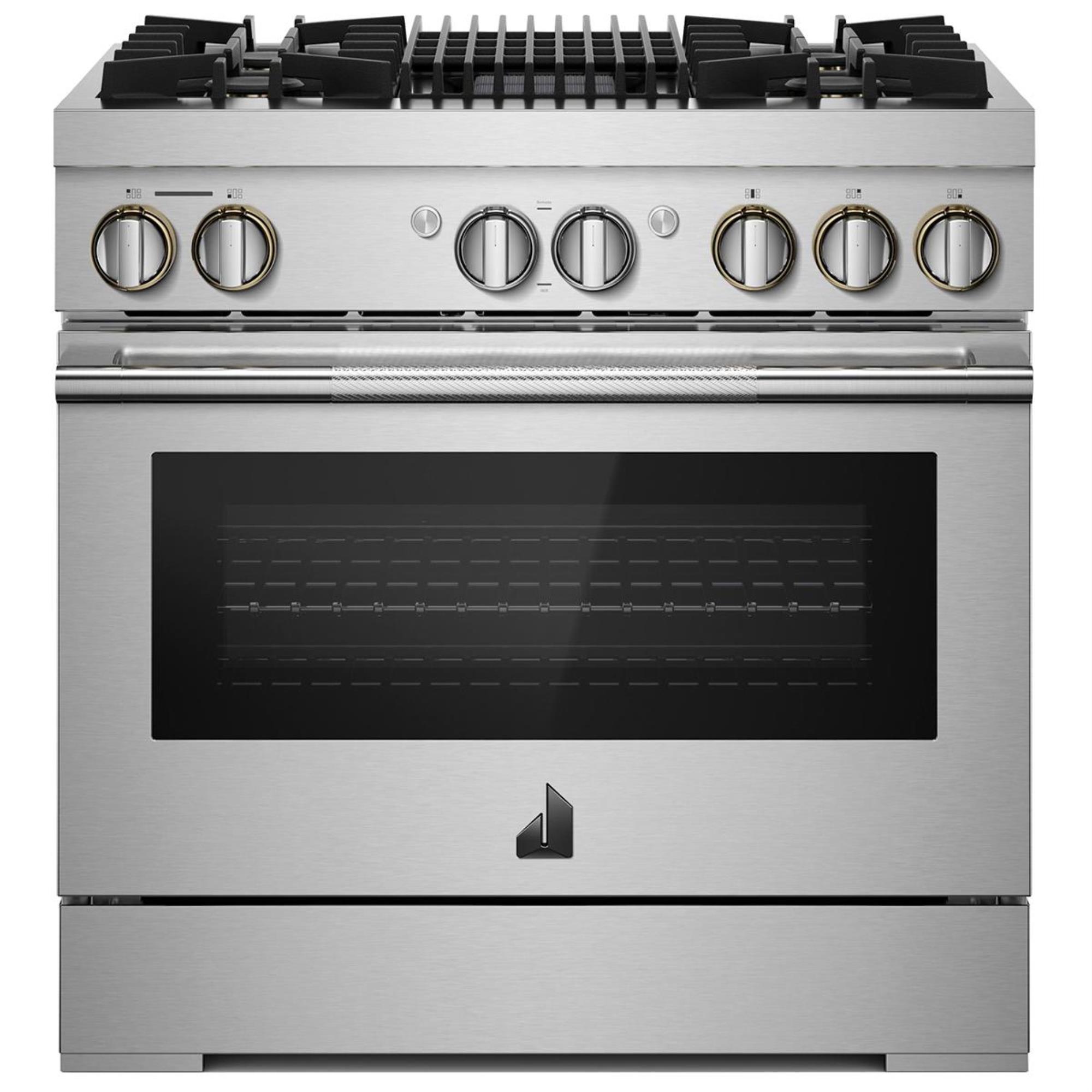 JennAir Rise 36" Professional Range with Gas Grill in Stainless Steel