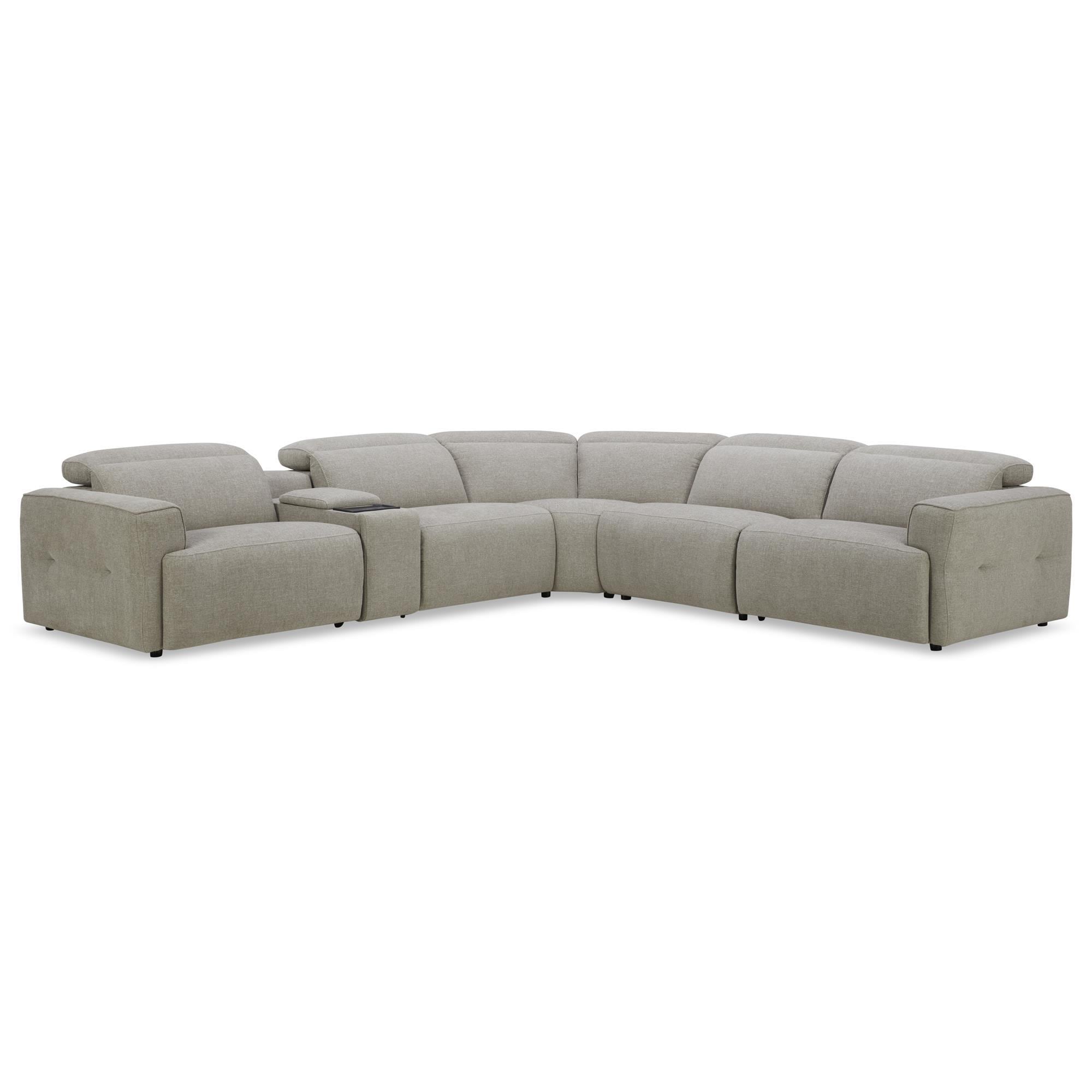 Interlochen 6-Piece Power Reclining Sectional in Brent Sand