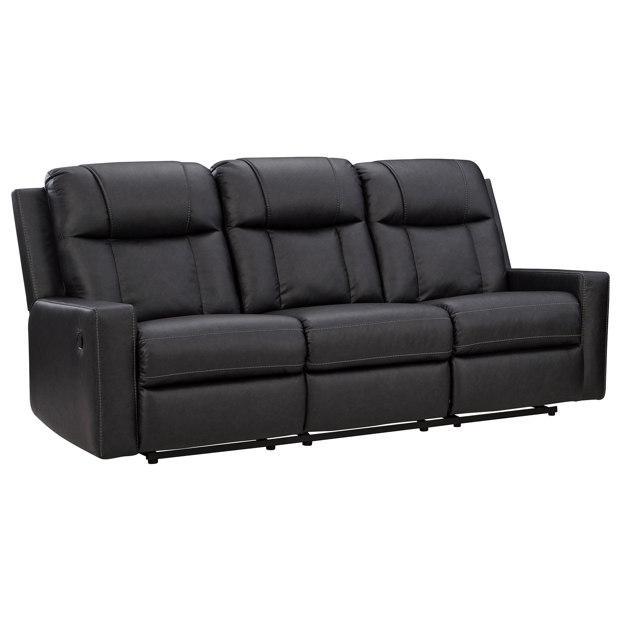 Ashley Mackmenville Manual Reclining Sofa in Carbon