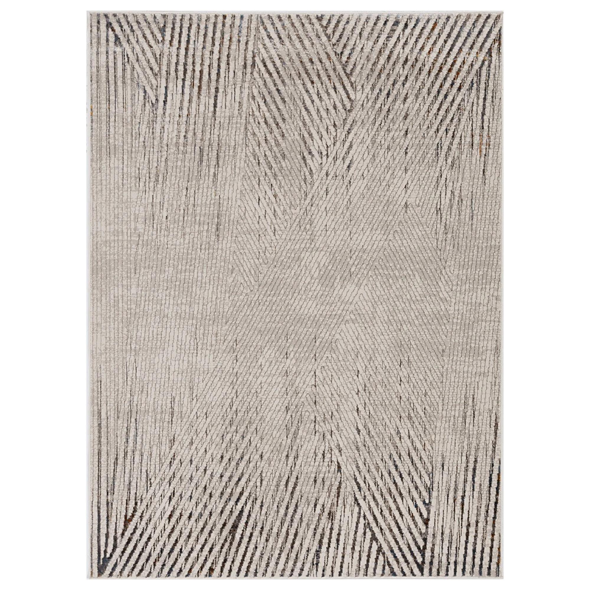 Kas Oriental Rugs Inspire Parker 9'10" x 13'2" Ivory and Grey Area Rug
