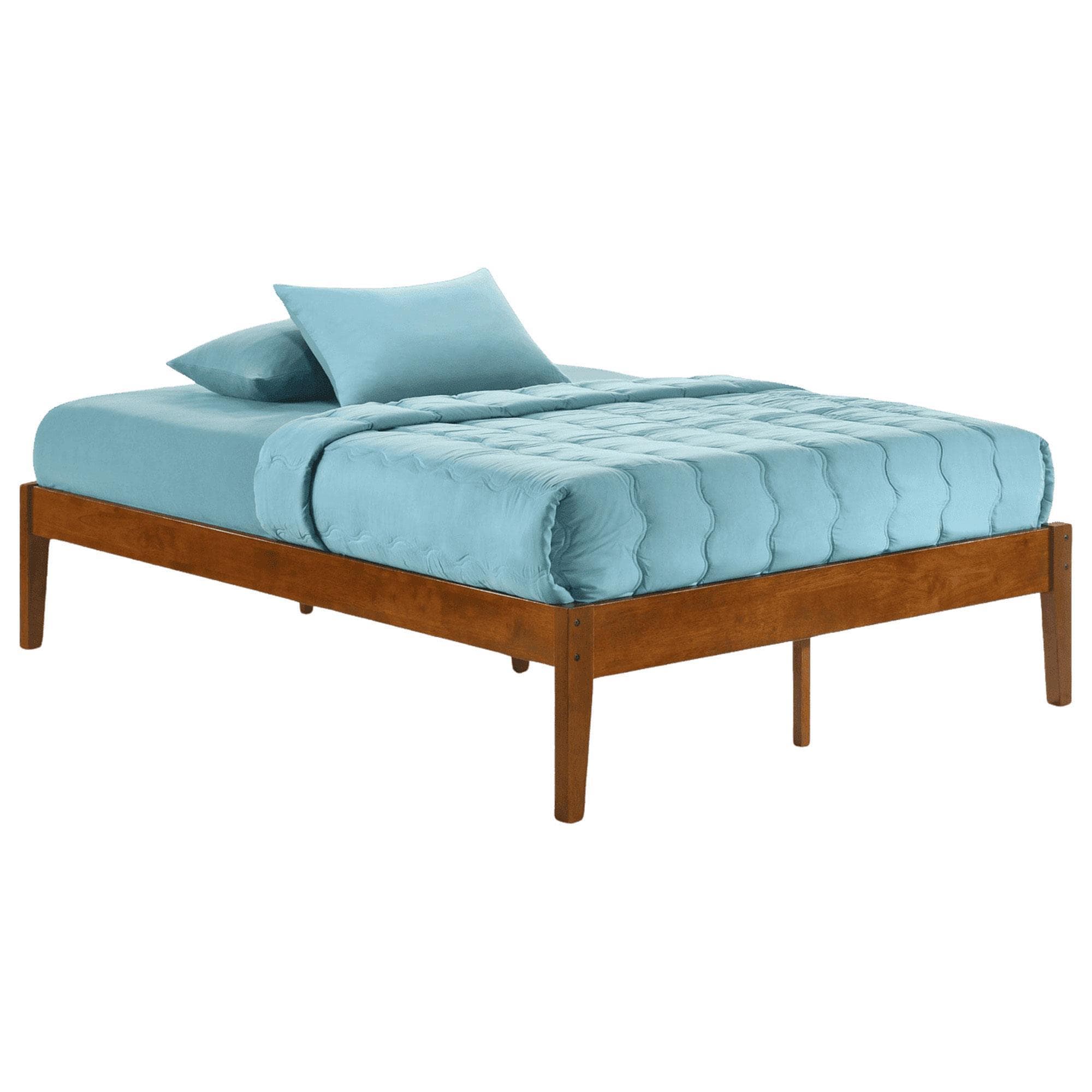 New Day Furniture Chilipepper Full Platform Bed in Cherry