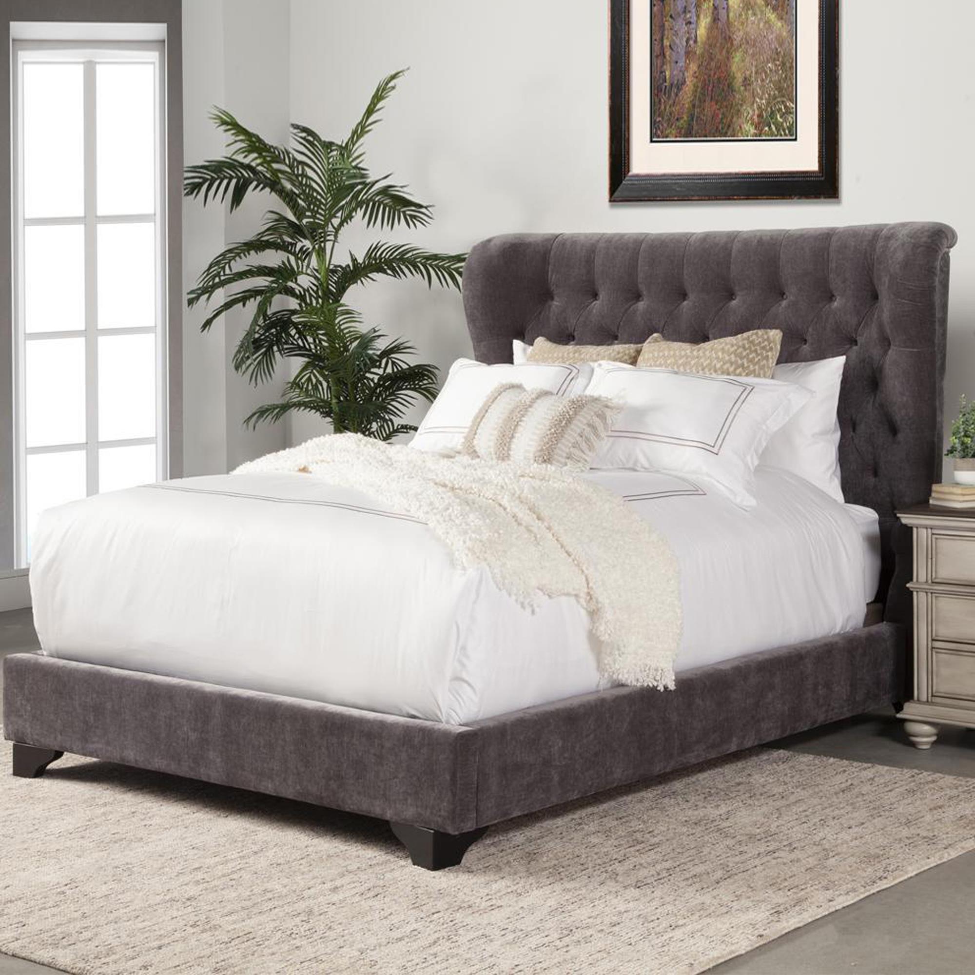 Simeon Collection Chloe King Upholstered Bed In French Nebraska Furniture Mart Chloe King Upholstered Bed In French, King Size Bed Nebraska Furniture Mart
