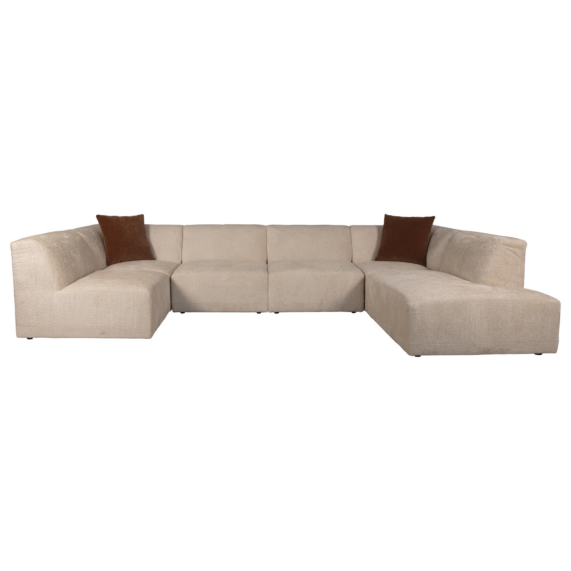Jonathan Louis Finn 6Piece Stationary Modular Sectional in Utopia Sand