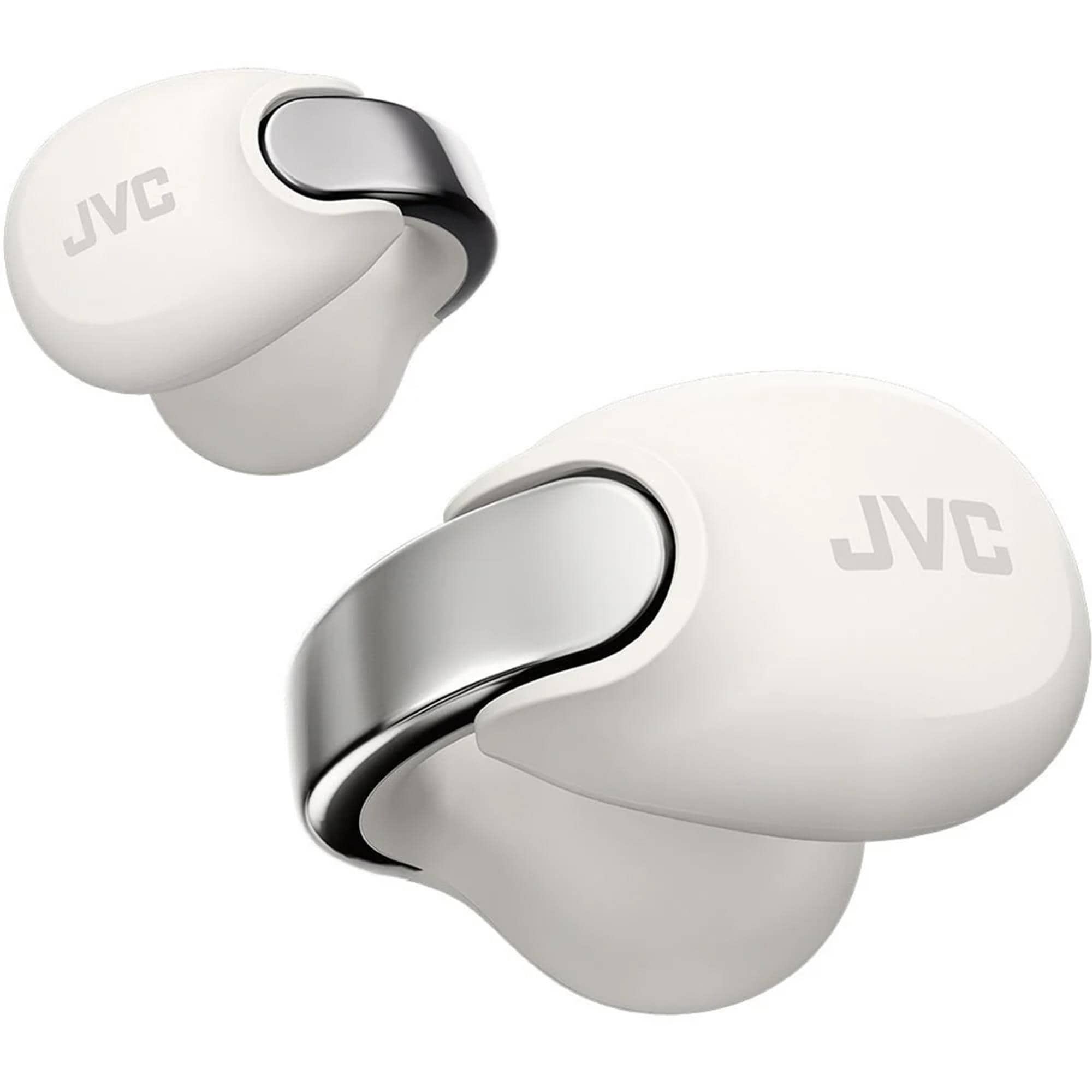 JVC Nearphones Open-Ear True Wireless Earbuds in Off White