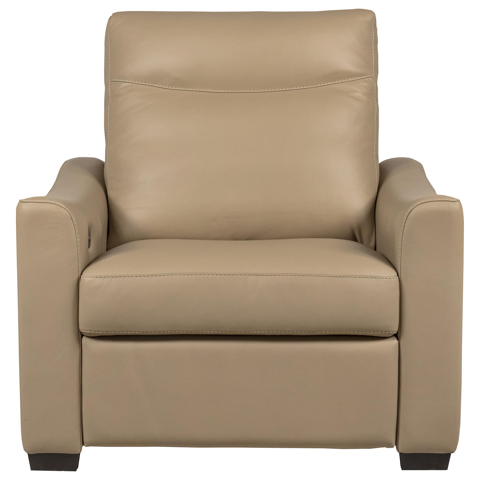 American Leather Carolina Power Recliner in Bison Champagne Shop NFM