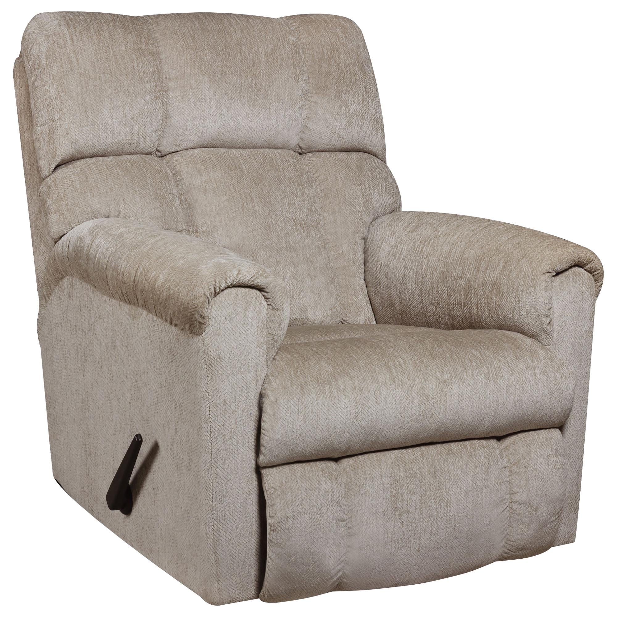 HomeStretch Norton Manual Rocker Recliner in Gray