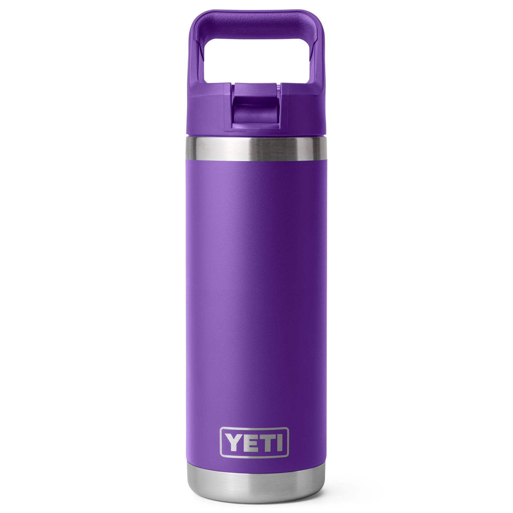 YETI Rambler 18 Oz Water Bottle with Color-Matched Straw Cap in Navy