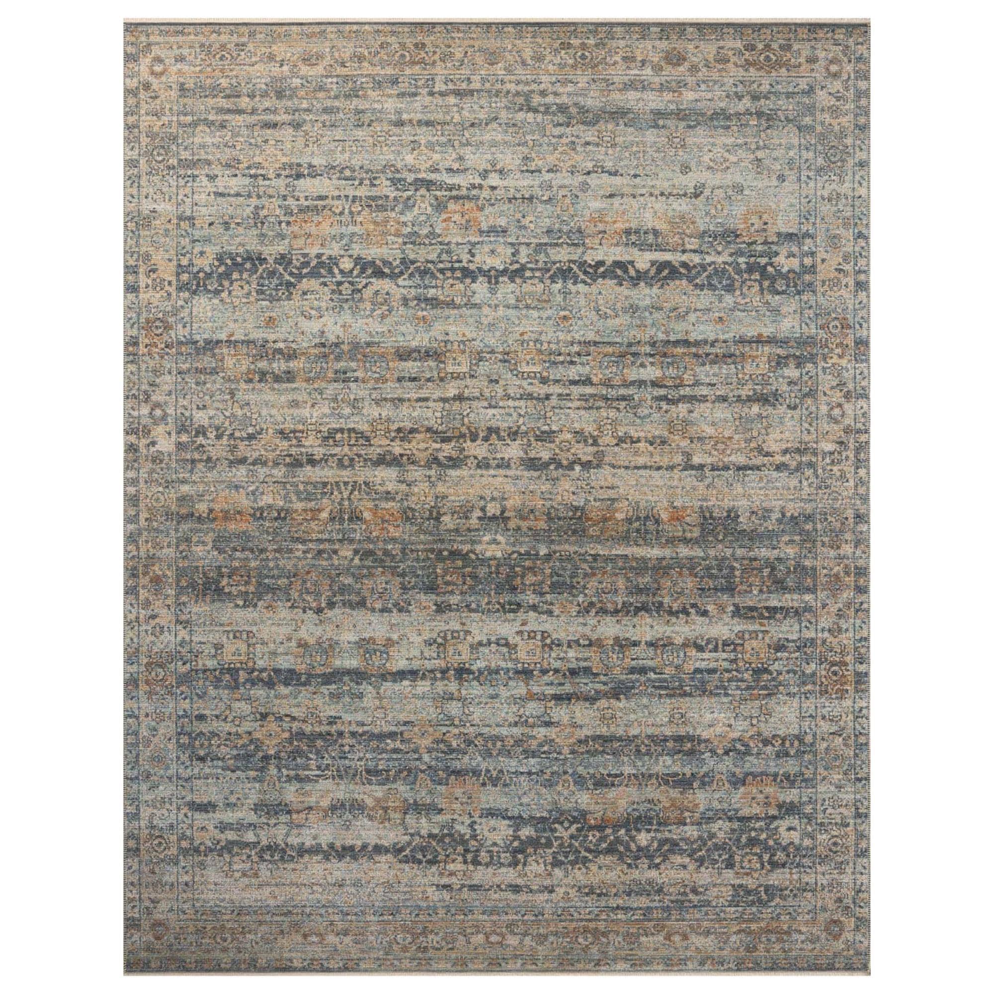 Loloi Heritage 12' x 12' Square Sky and Sunset Area Rug