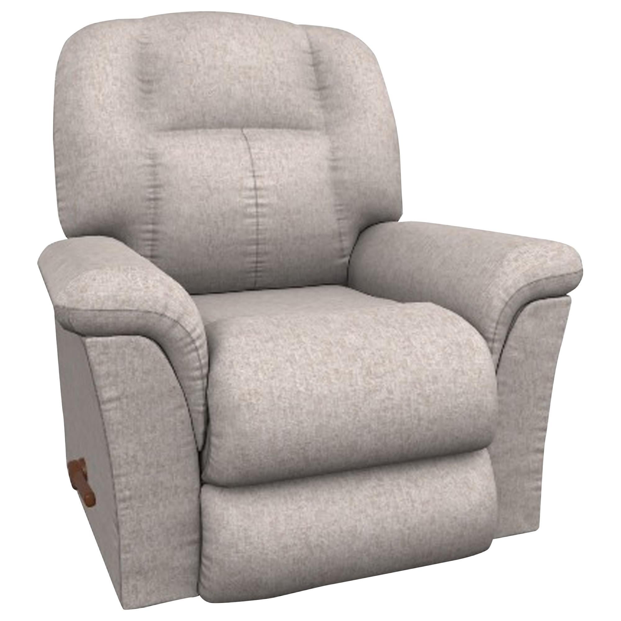 La-Z-Boy Jasper Manual Rocker Recliner with Swivel Base in Lunar Stone