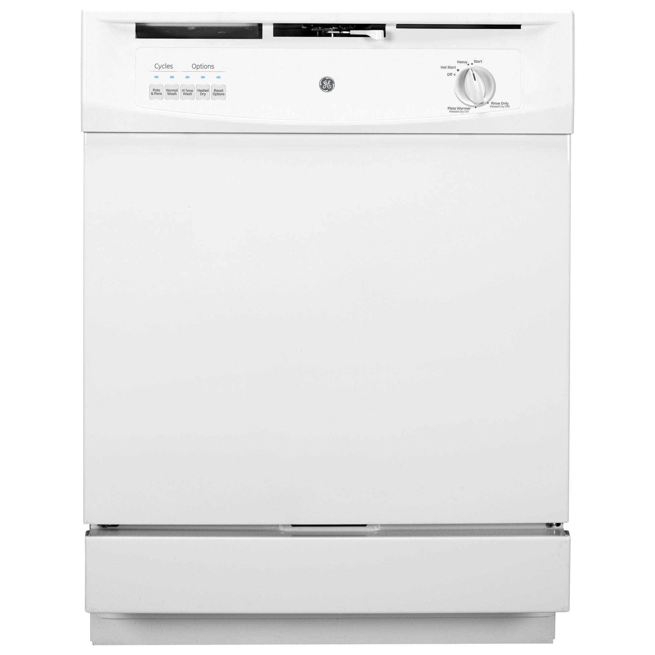 GE Appliances Built-In Dishwasher with Dial in White | Nebraska