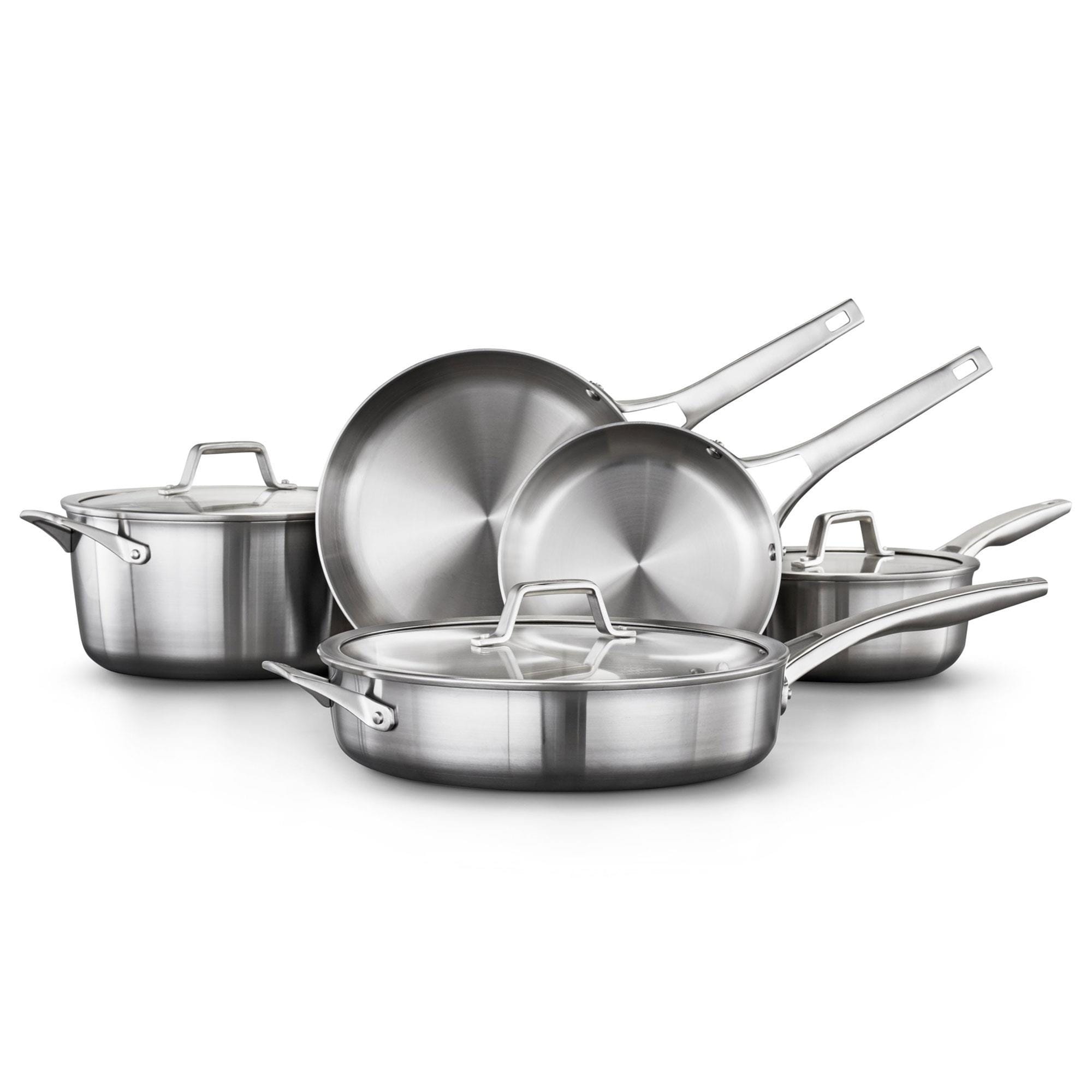 Calphalon Premier Stainless Steel 8pc Cookware Set NFM