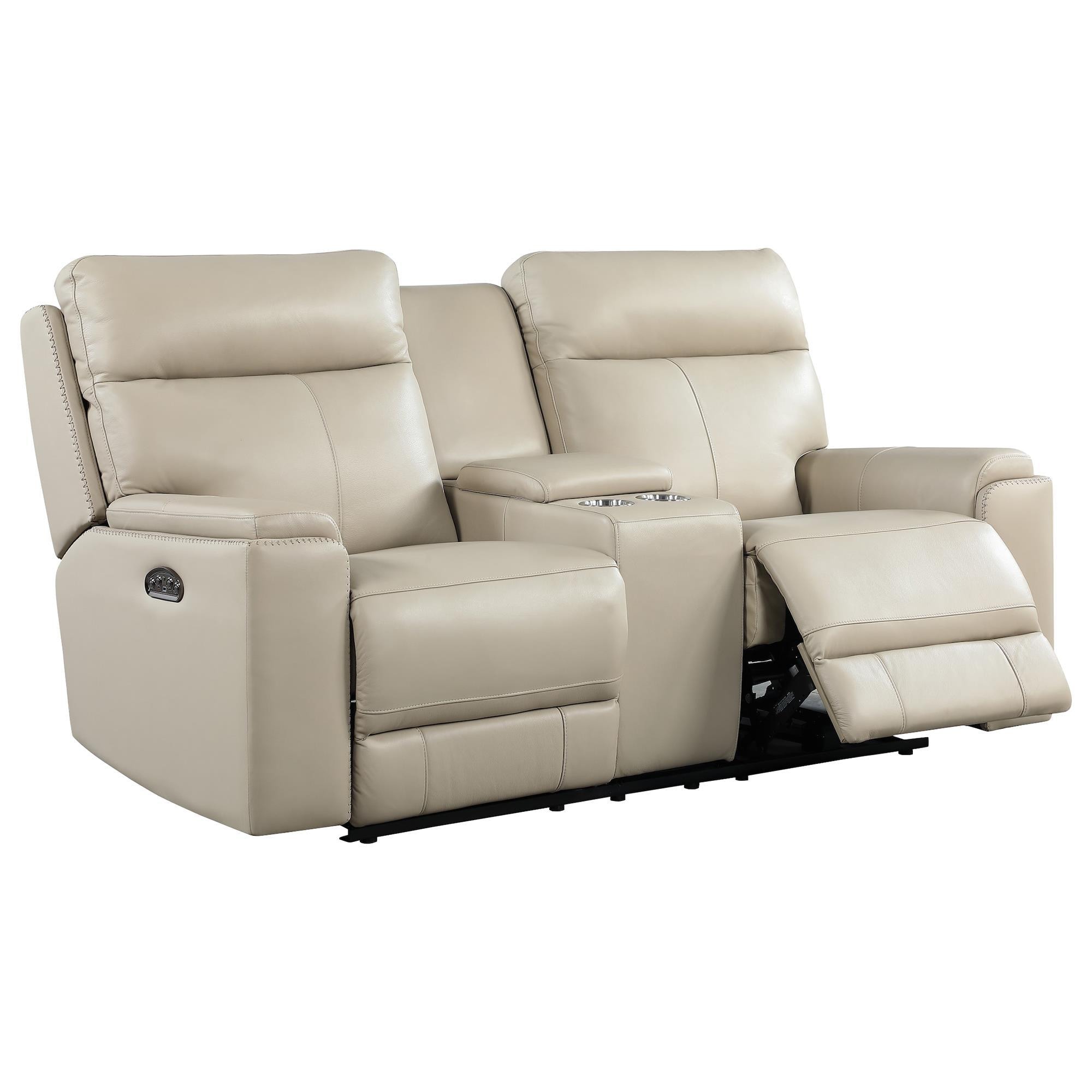 Italiano Furniture Bryant Power Reclining Loveseat in Taupe | Shop NFM