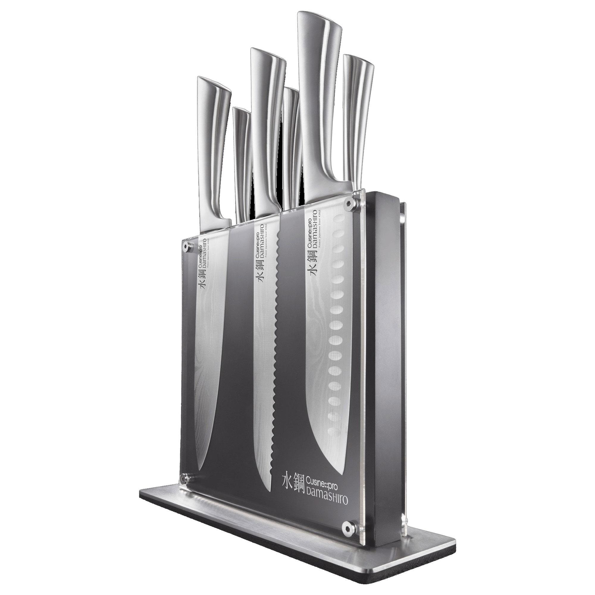 Power A Damashiro 7Piece Kin Knife Block Set in Stainless Steel Shop NFM