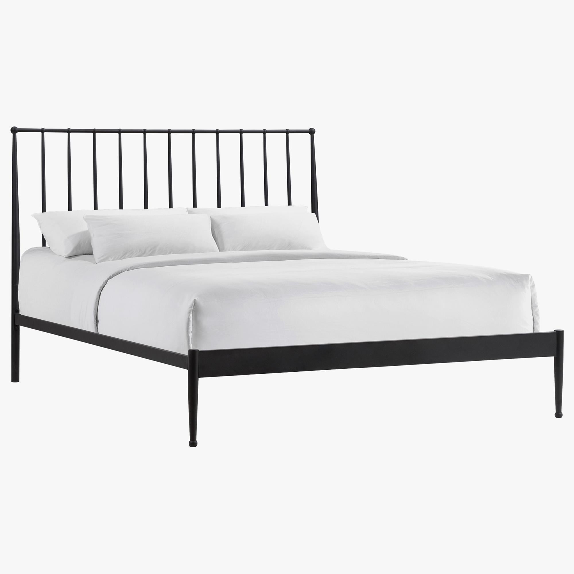 Hawthorne Furniture Transitional King Metal Panel Bed in Matte