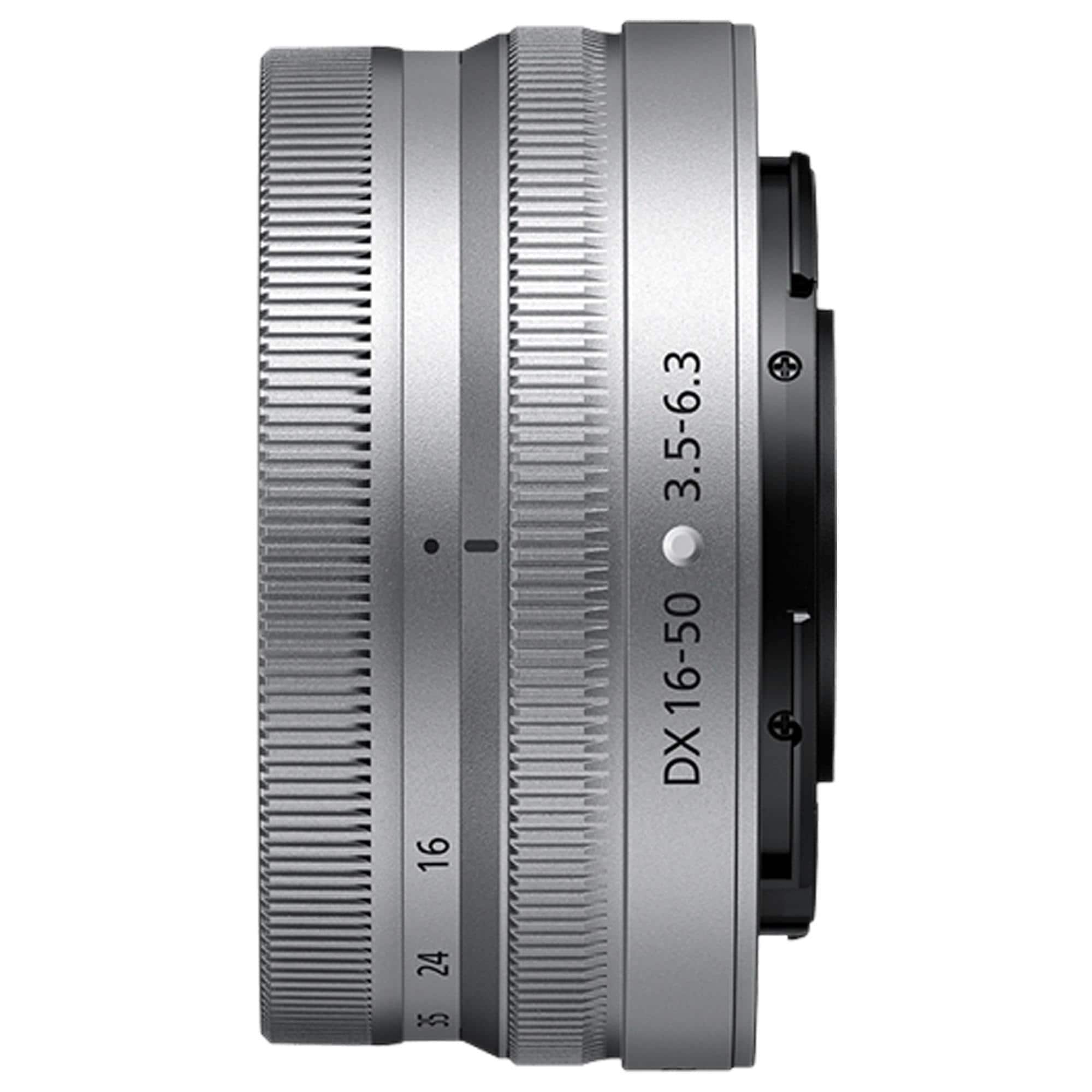 Nikon Z DX 16-50mm f/3.5-6.3 VR Zoom Lens in Silver