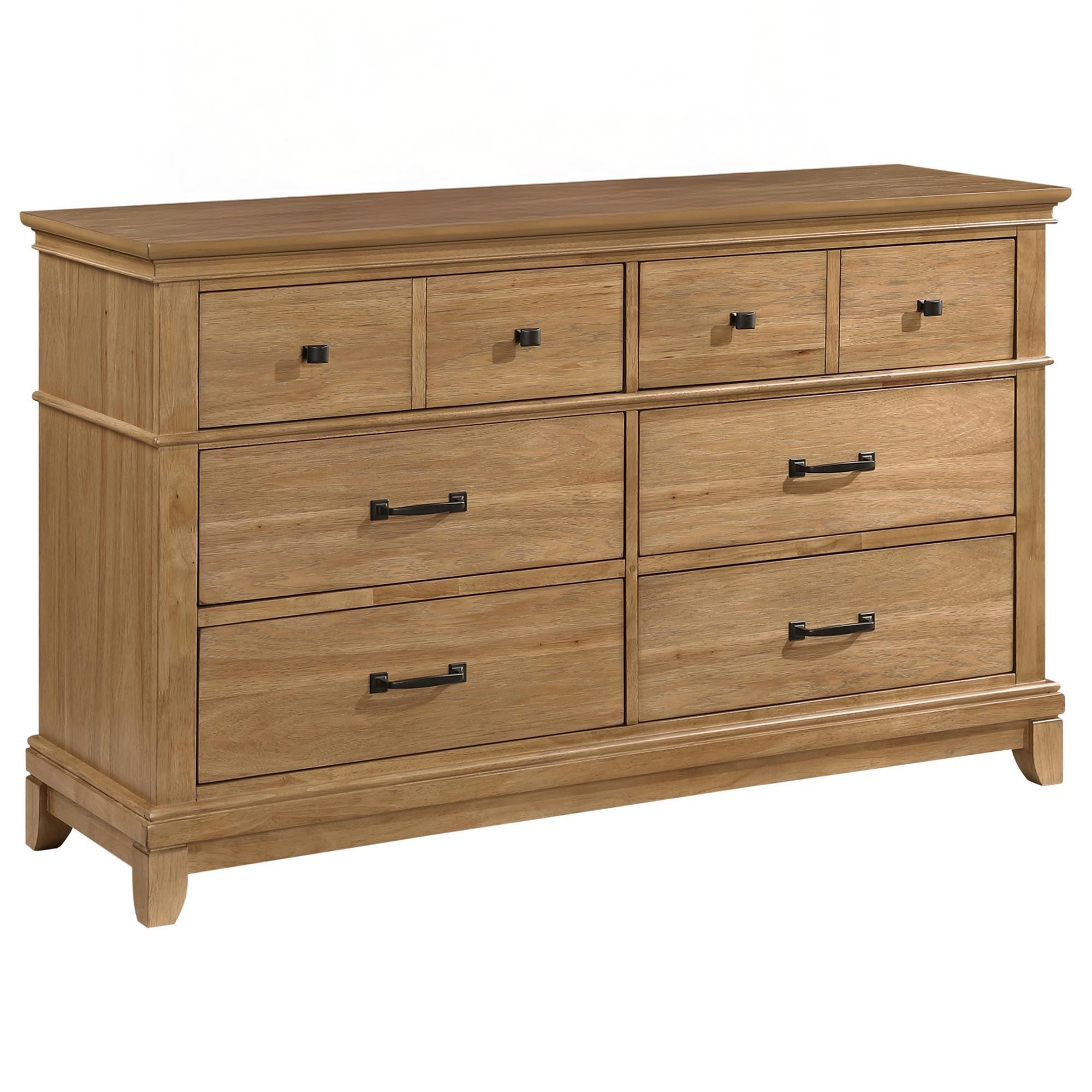 New Heritage Sunstone 6 Drawer Dresser Only in Honey Tan