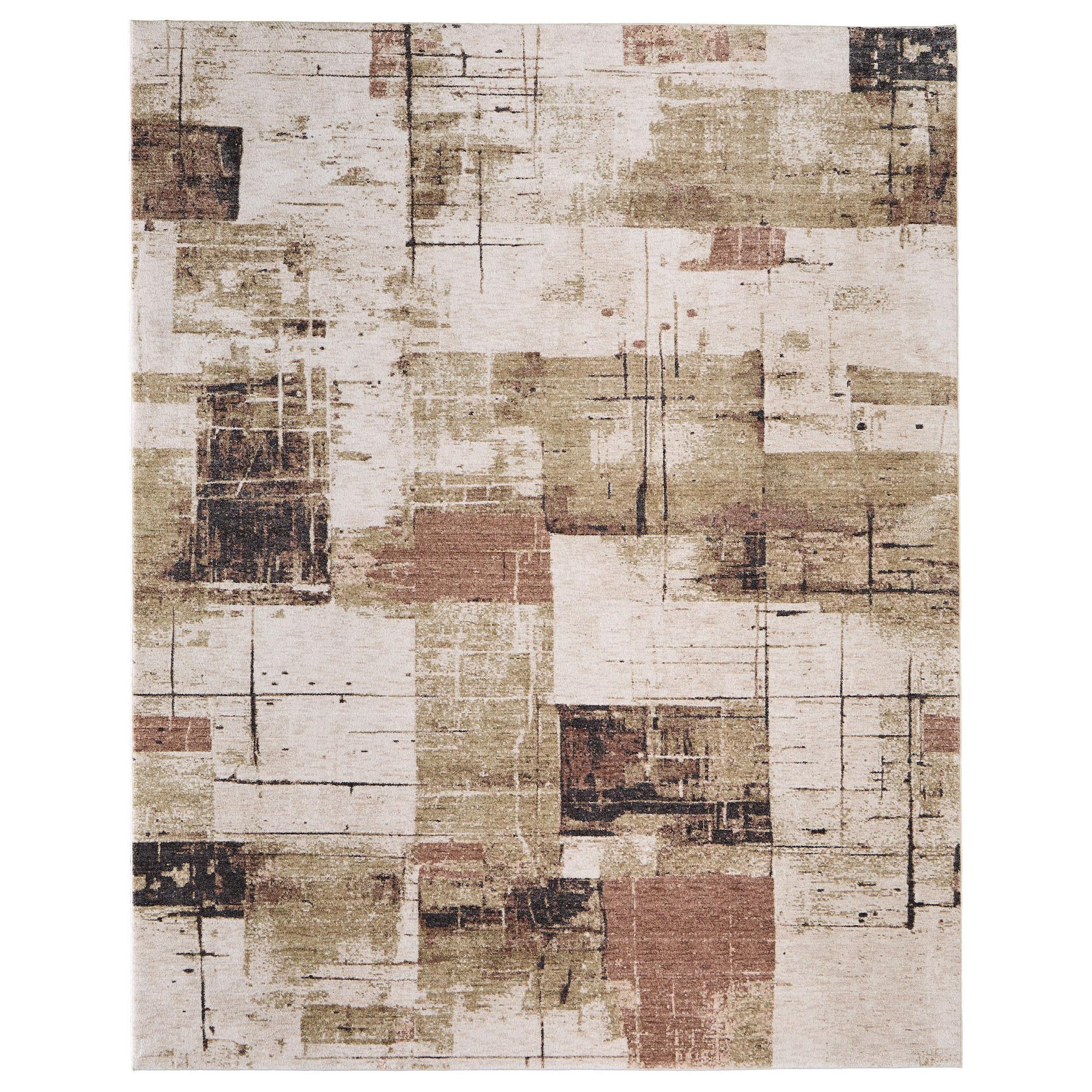 ヨンファ Feizy Pearson 39STF Beige and Green 10' x 12'8