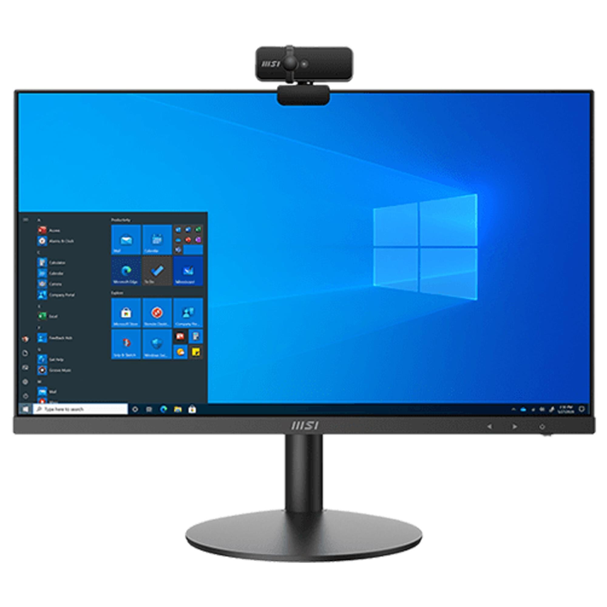 Msi 23 8 All In One Desktop Core I7 16gb Ram Intel Uhd Graphics 730 500gb Ssd In Black Nebraska Furniture Mart