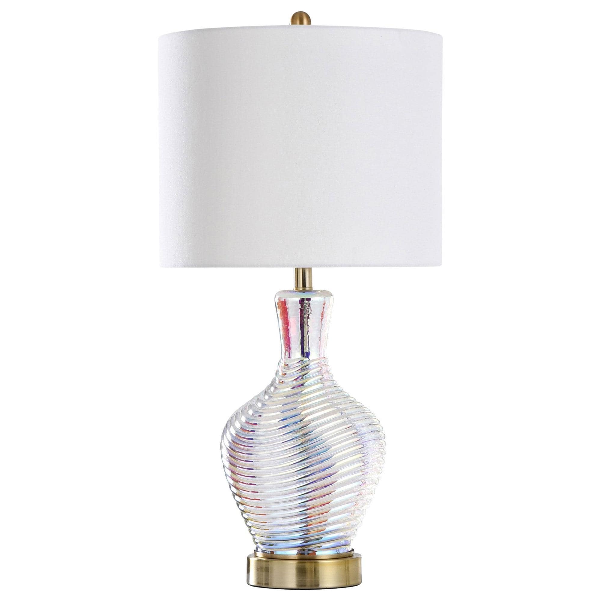 Flair Industries Nebula Table Lamp in Pearl and Gold Shop NFM