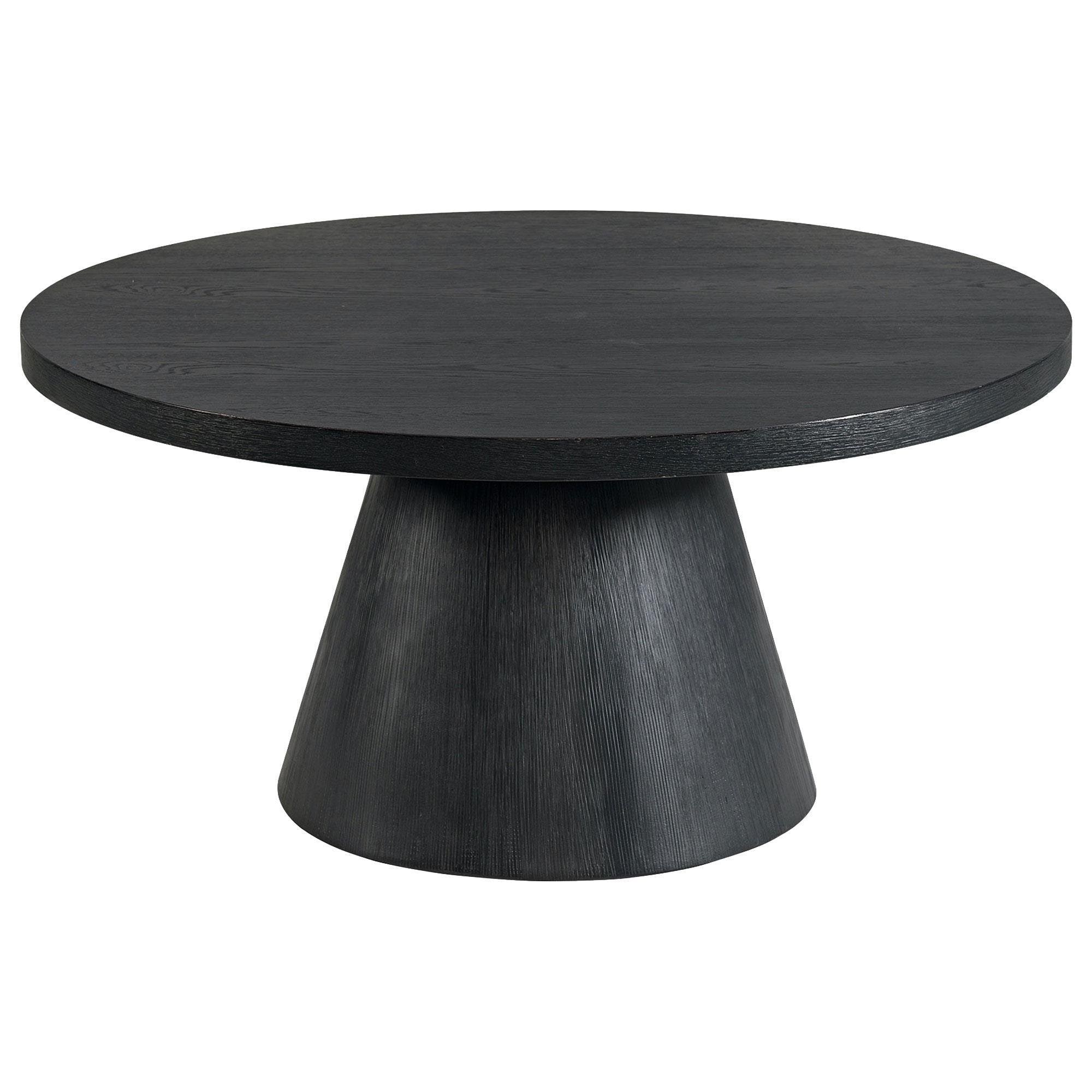 Mayberry Hill Portland Round Coffee Table in Black