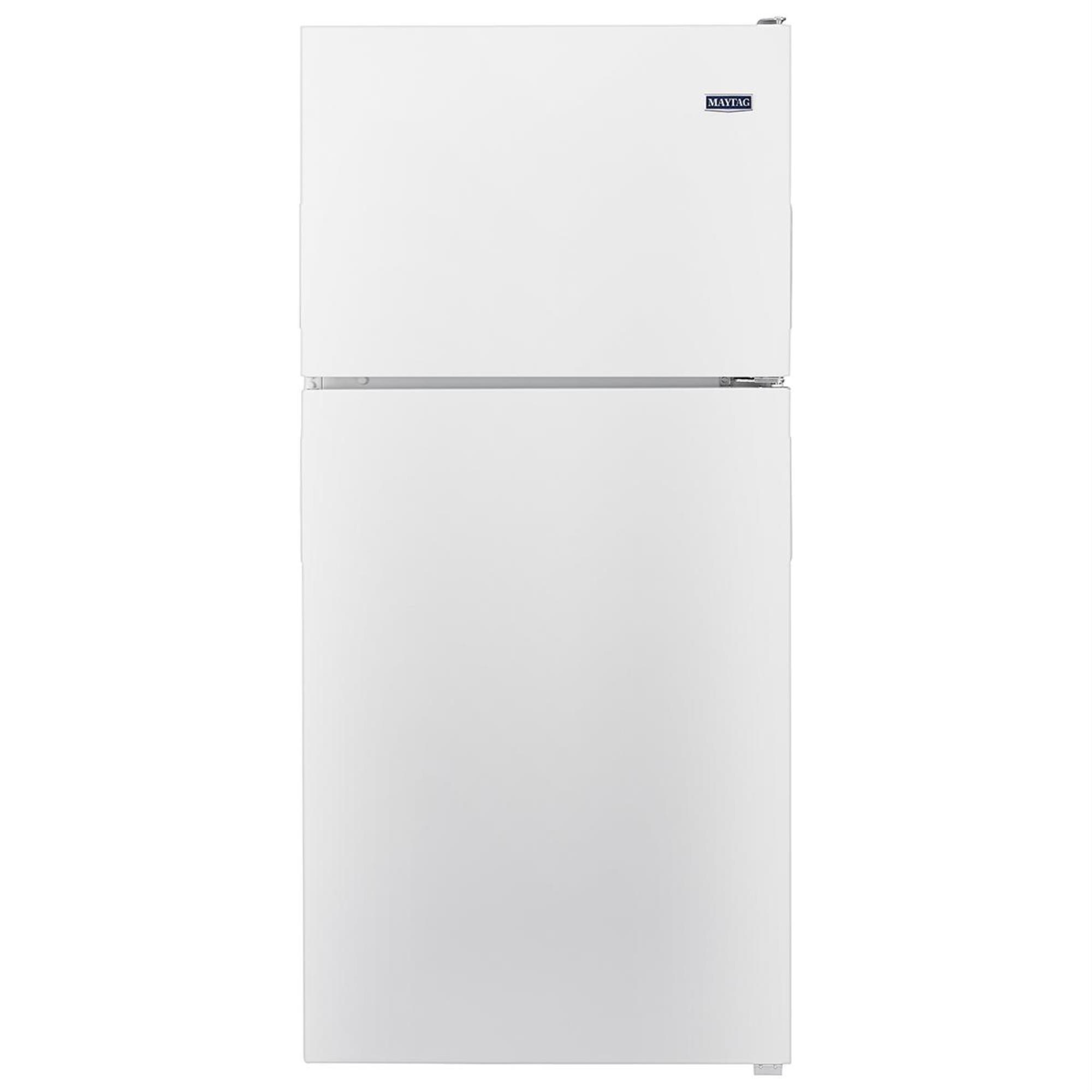 Maytag 21 Cu. Ft. 33In Wide Top Freezer with PowerCold Feature in White Nebraska Furniture Mart