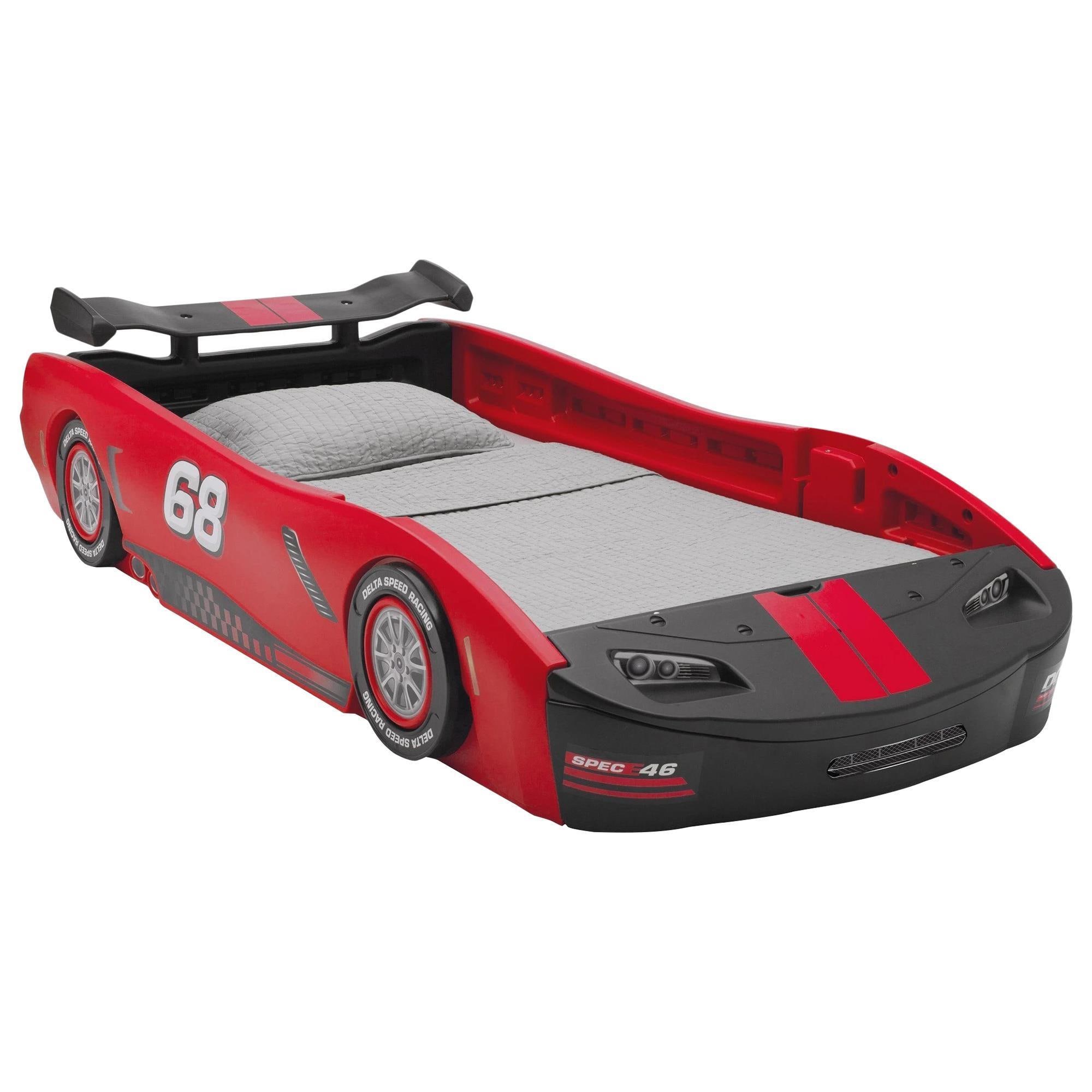 vocaal regeling ik ben ziek Delta Turbo Twin Race Car Bed in Red | NFM