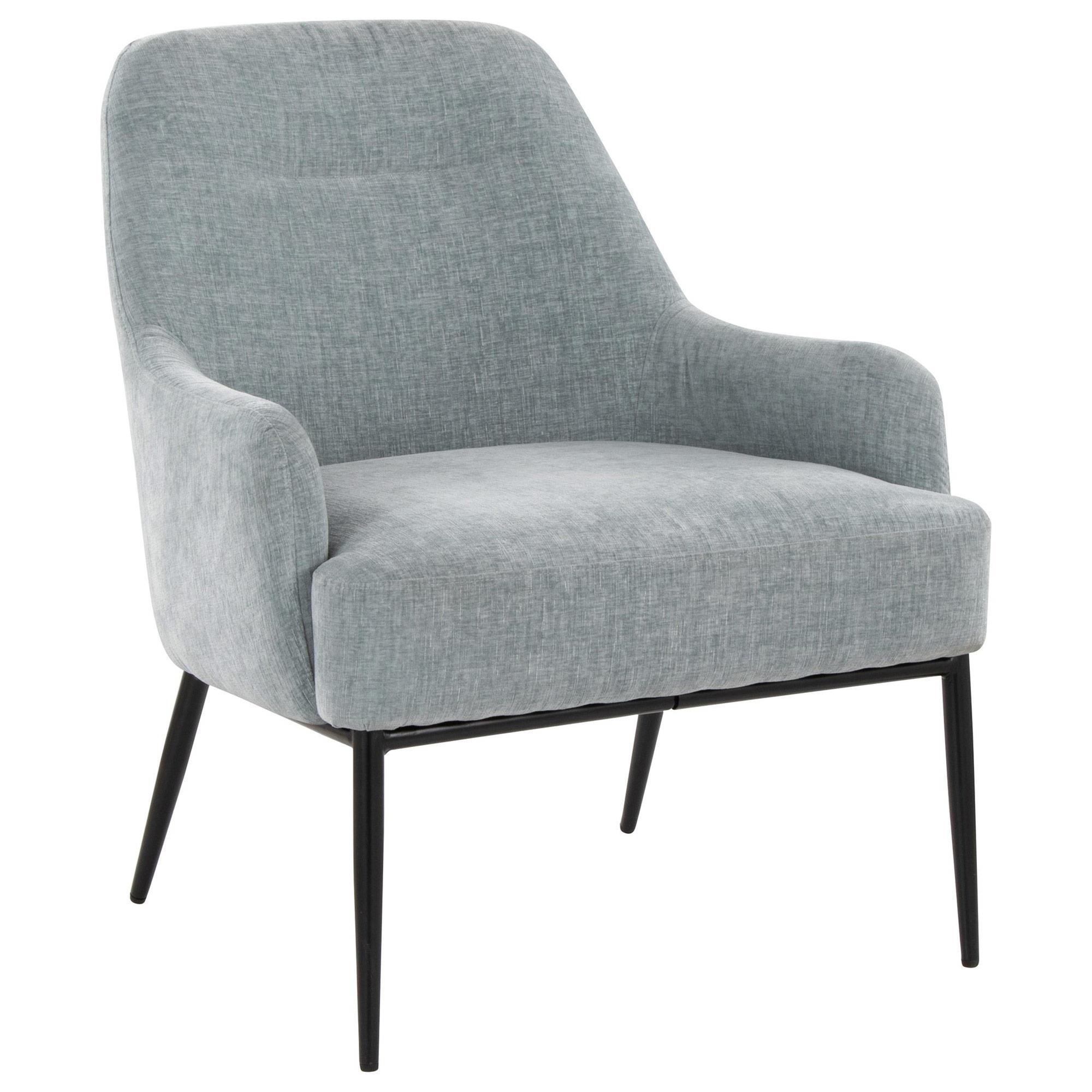 LumiSource Marcel Accent Chair in Light Blue