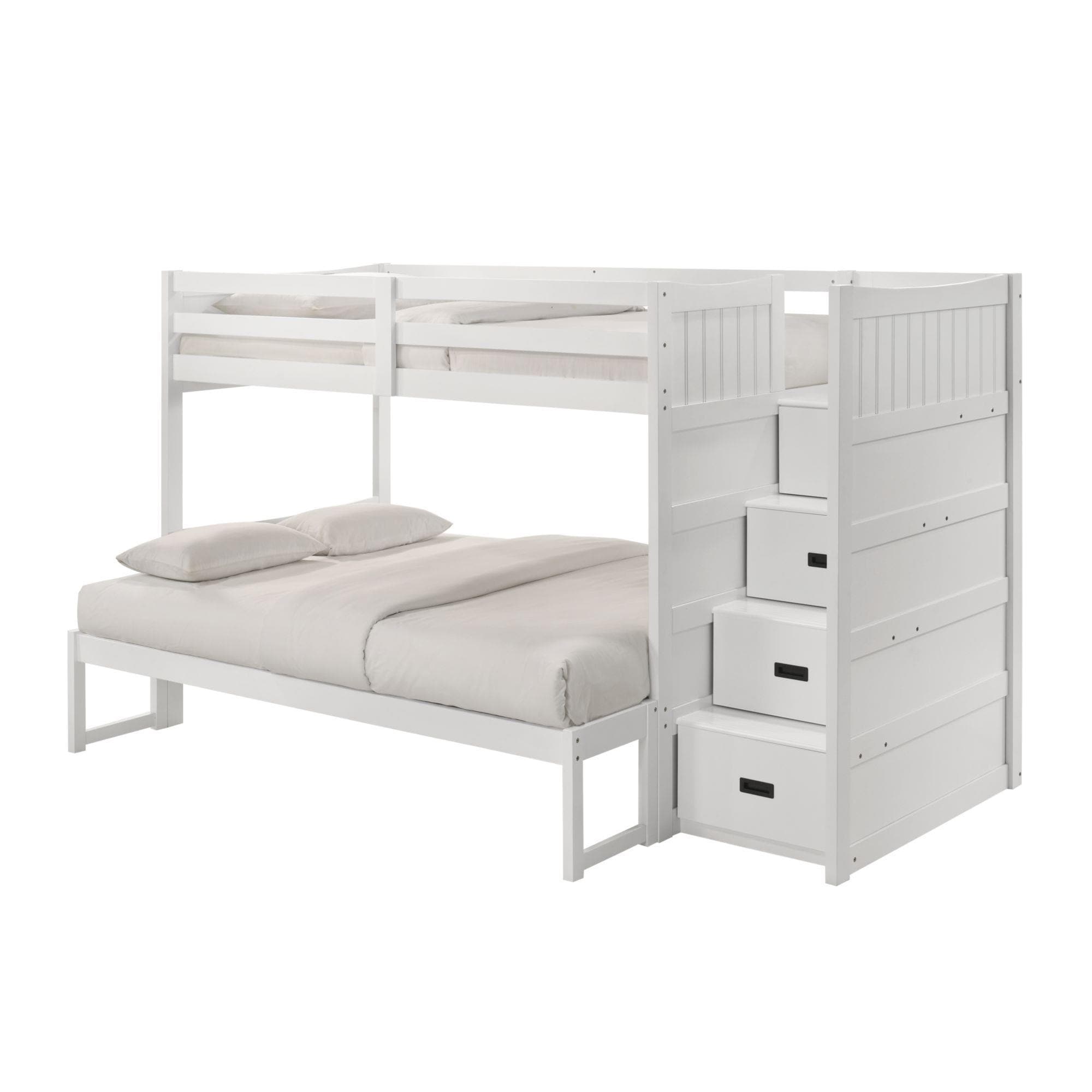 Mayberry Hill Sami Twin Over Full Step Bunk Bed in White
