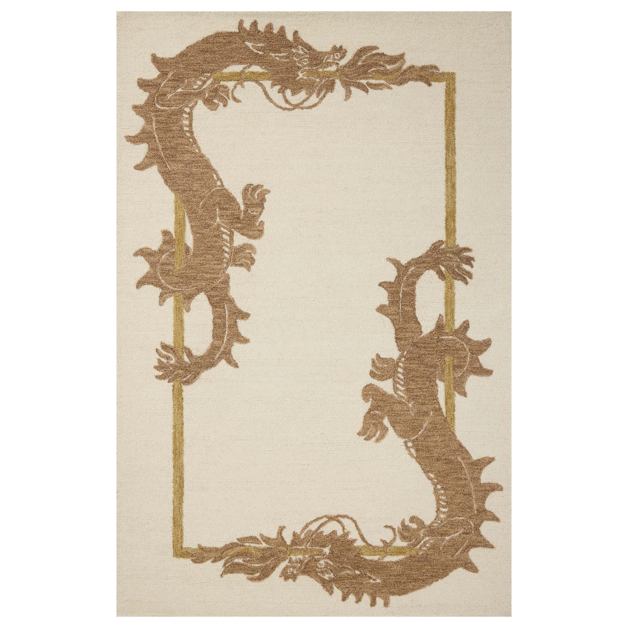 Loloi Romi Ivory and Spice 5' x 7'6