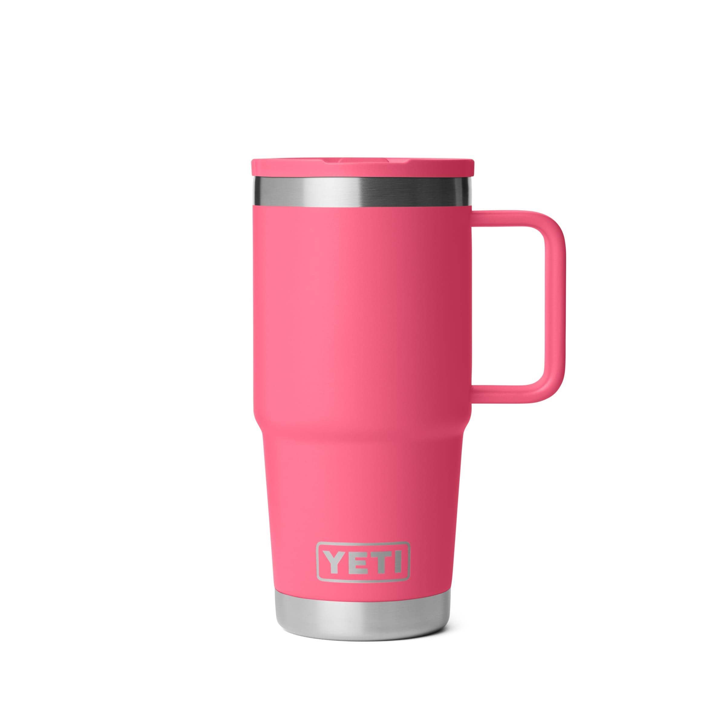 YETI Rambler 20 oz Travel Mugトロピカルピンク YETI Rambler 20 Oz Travel Straw Mug with Color-Matched Straw Lid