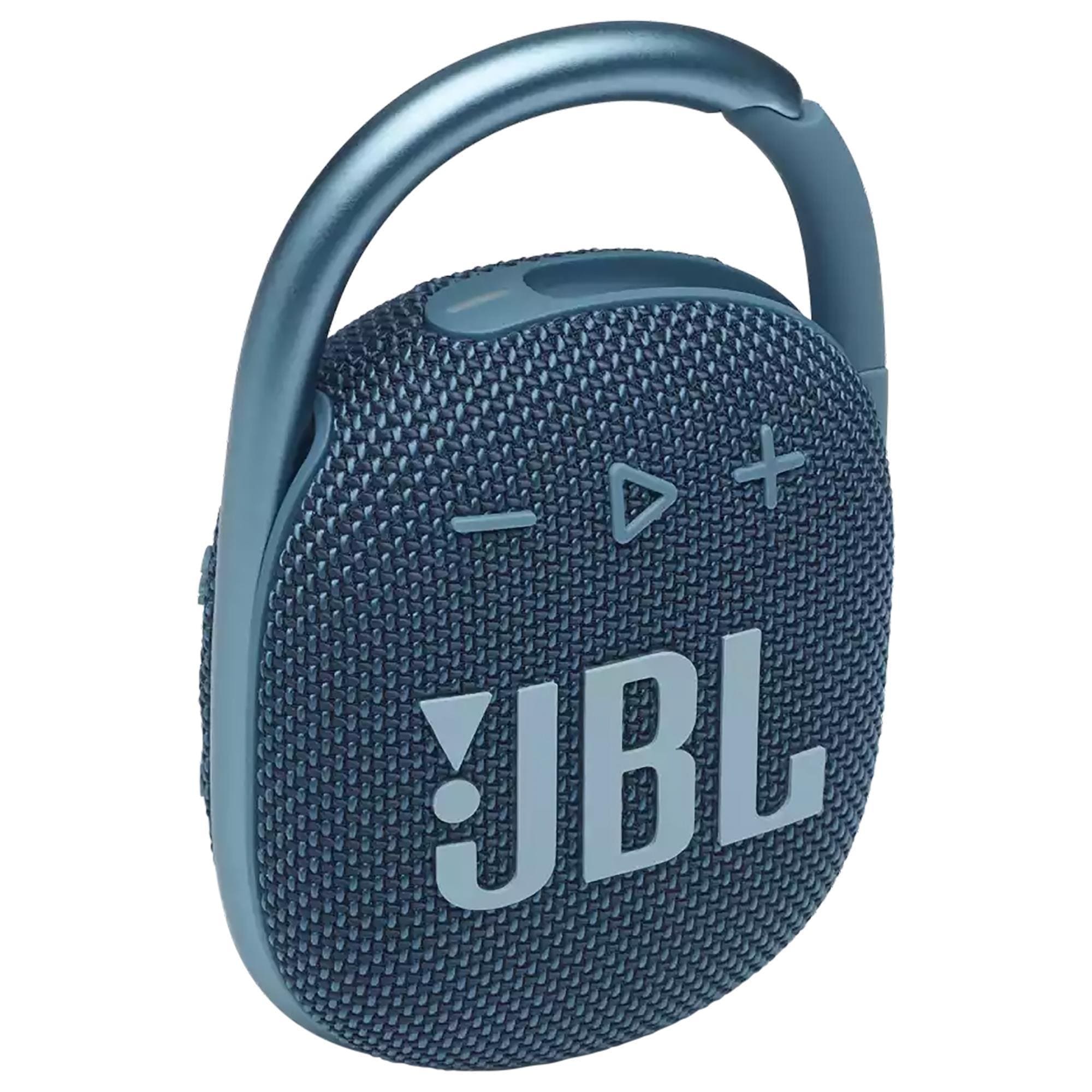 JBL Clip 4 Portable Bluetooth Speaker in Blue Nebraska Furniture Mart