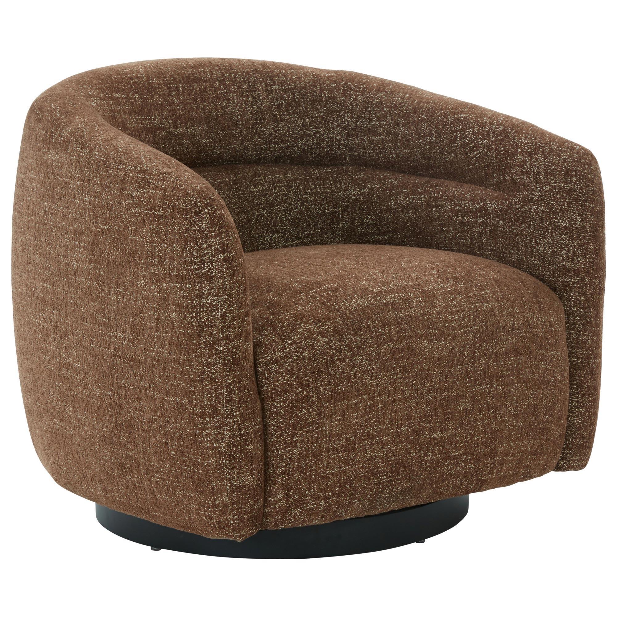 Safavieh Kellybryn Swivel Chair in Dark Brown