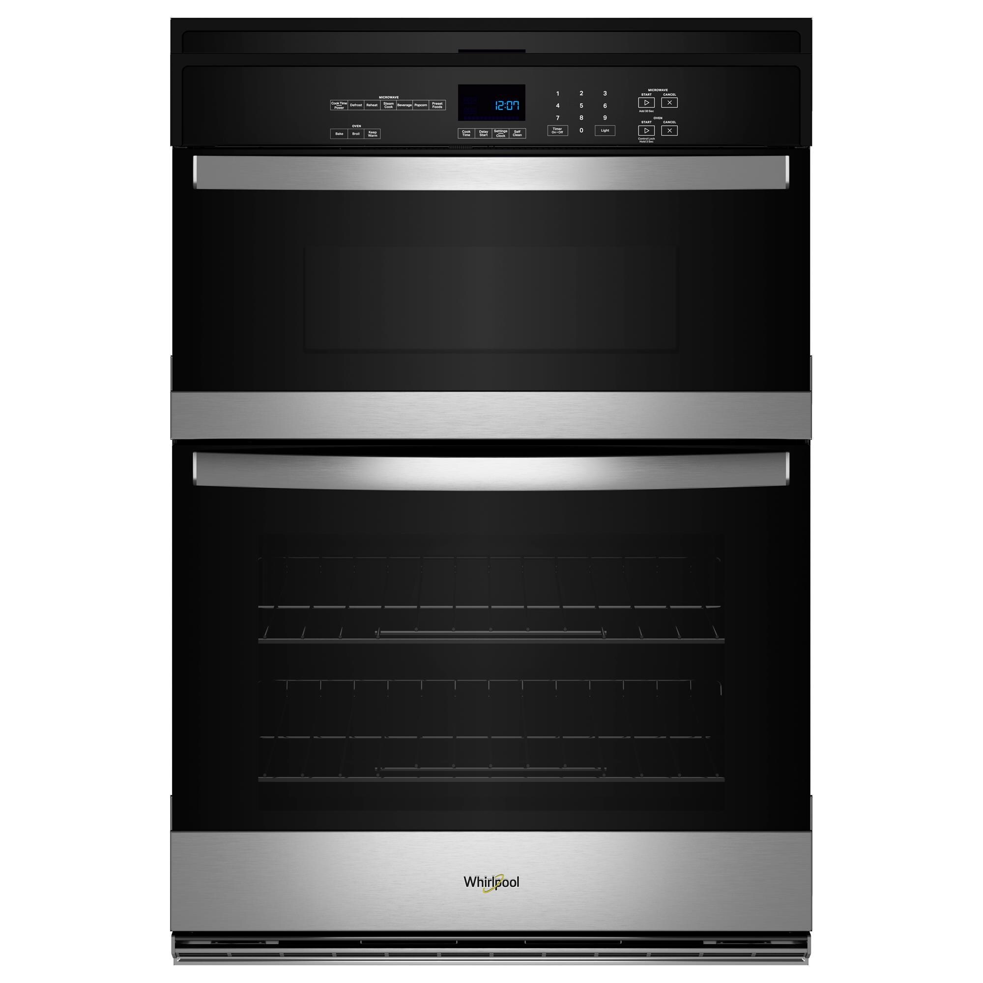 Whirlpool 30" SelfCleaning Microwave Wall Oven Combo in Stainless