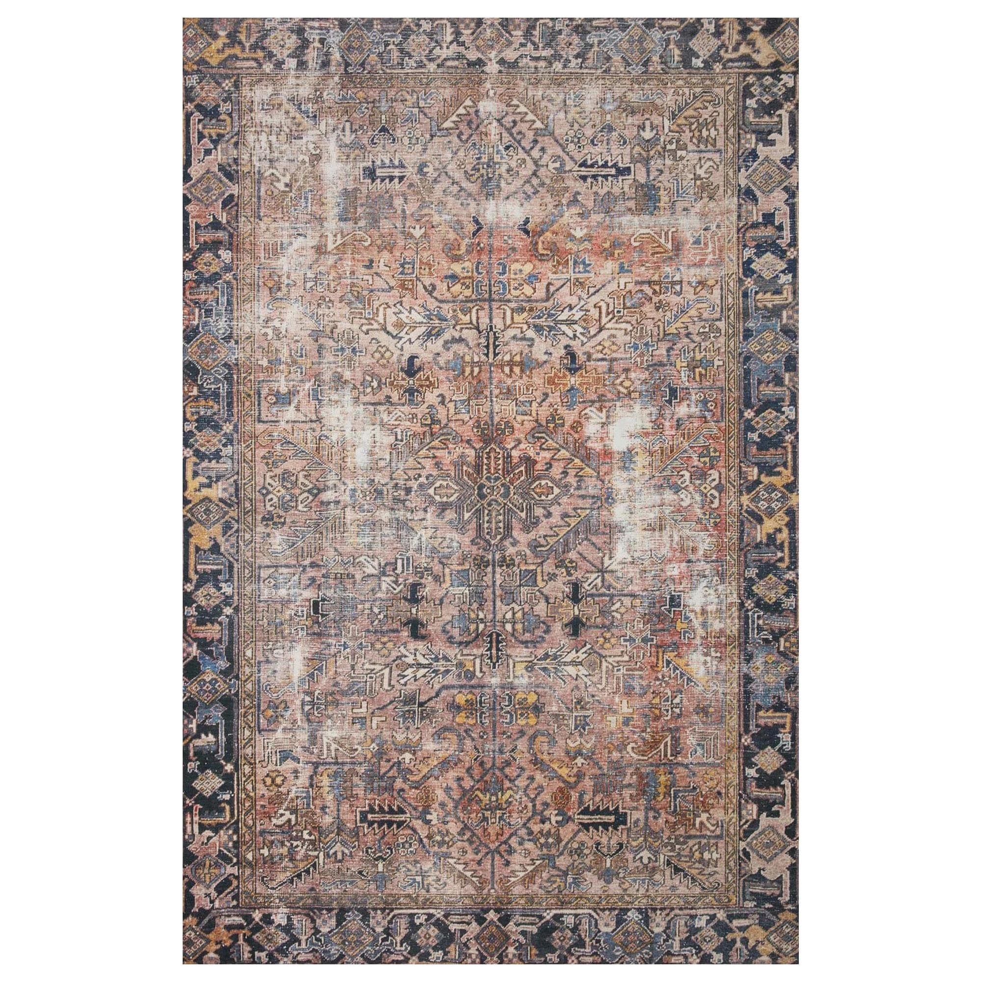 Chris Loves Julia x Loloi Jules 2' x 5' Terracotta and Multicolor