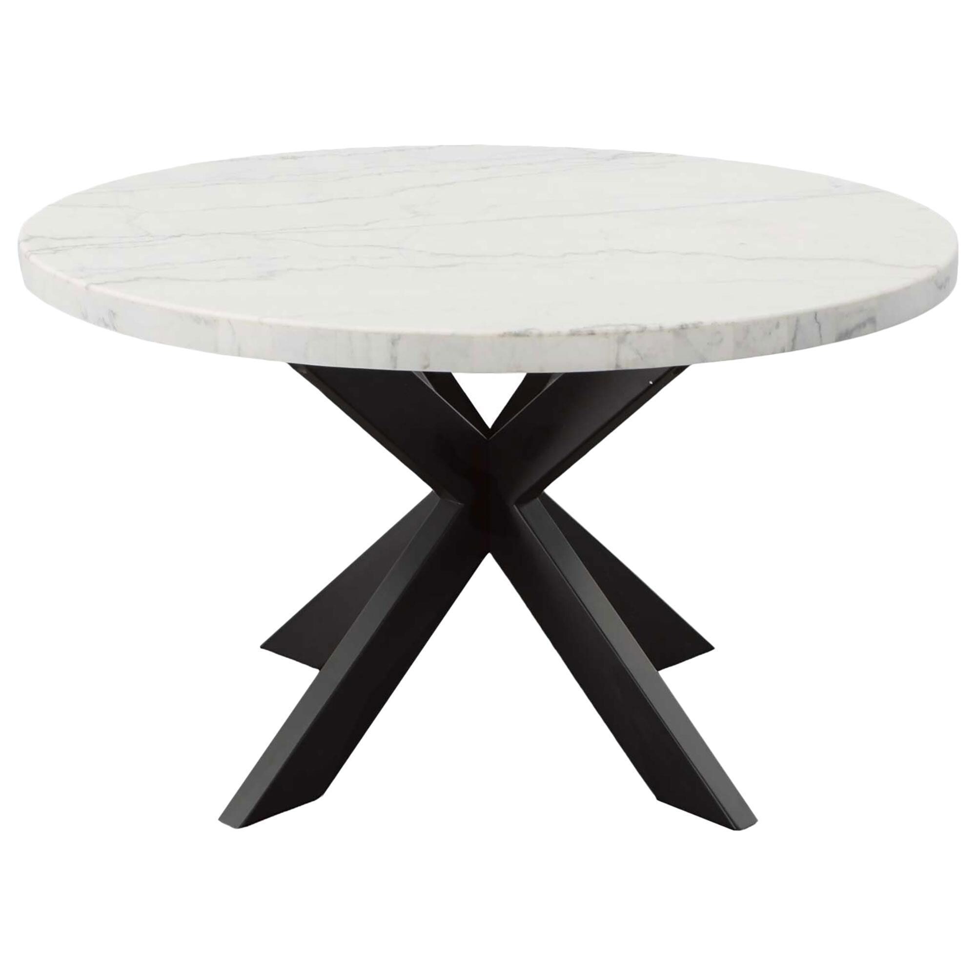 Steve Silver Xena Dining Table in White and Ebony Table Only NFM