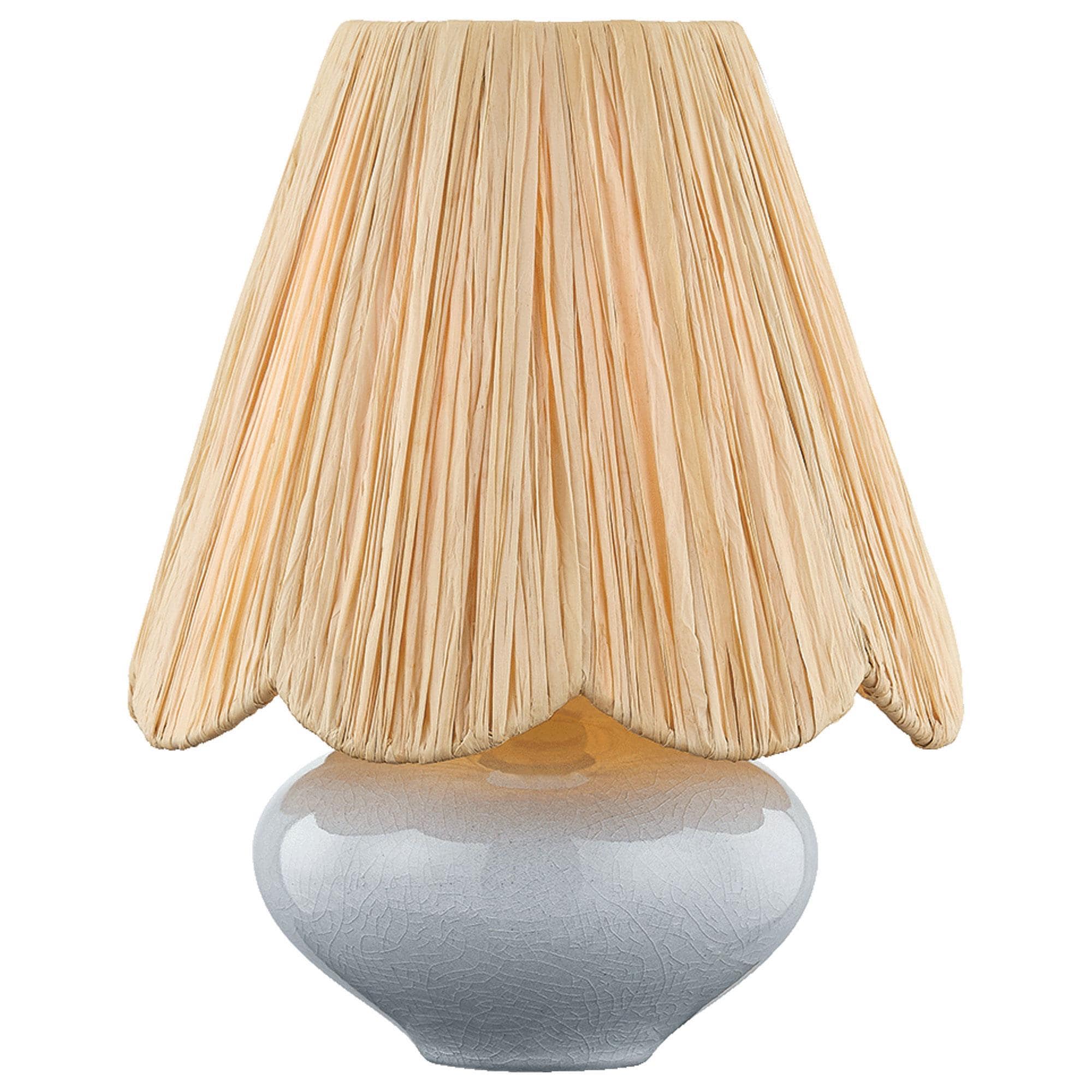 Mitzi Lighting Cailyn Table Lamp in Aged Brass and Frost Crackle