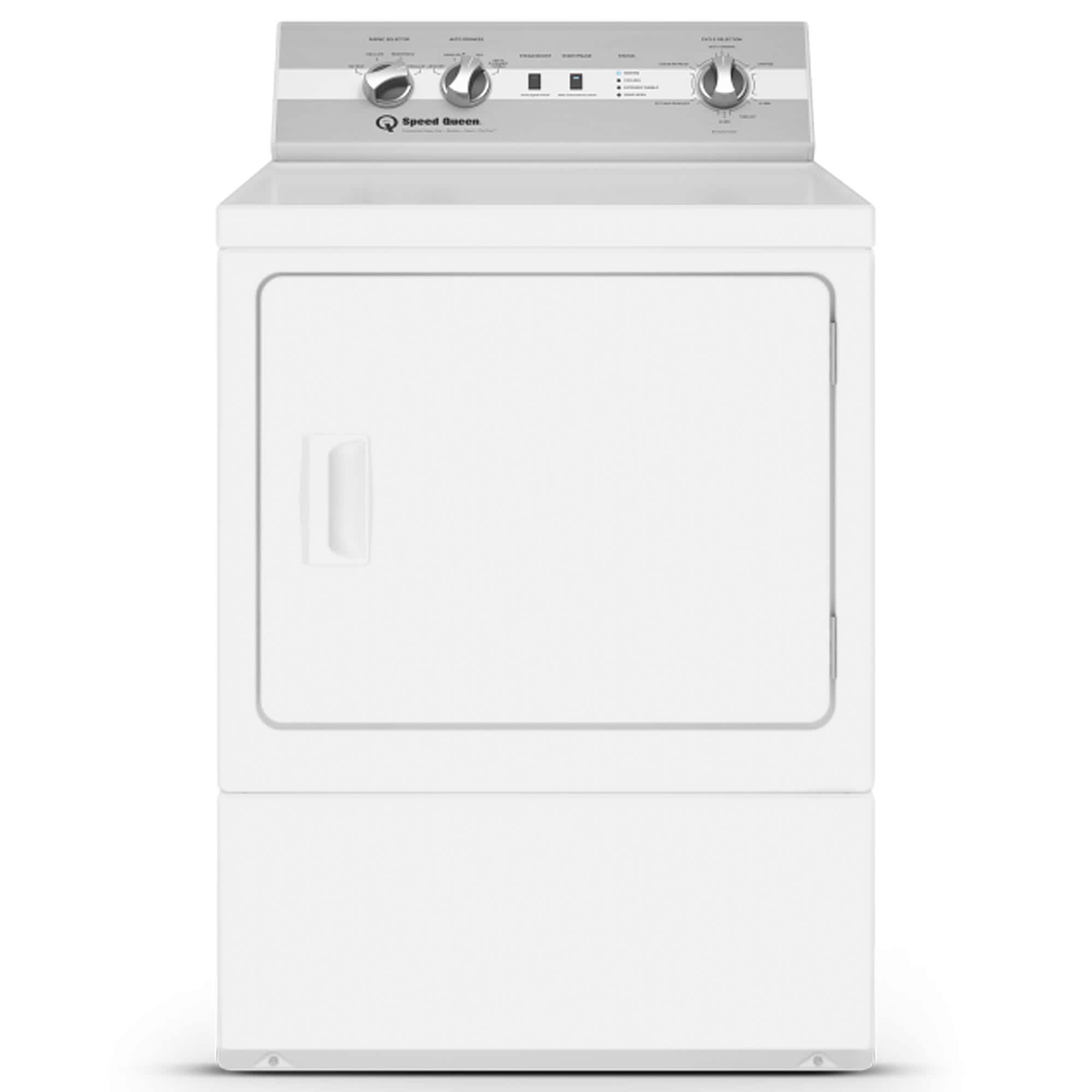 Speed Queen 7 Cu. Ft. Front Load Gas Dryer in White