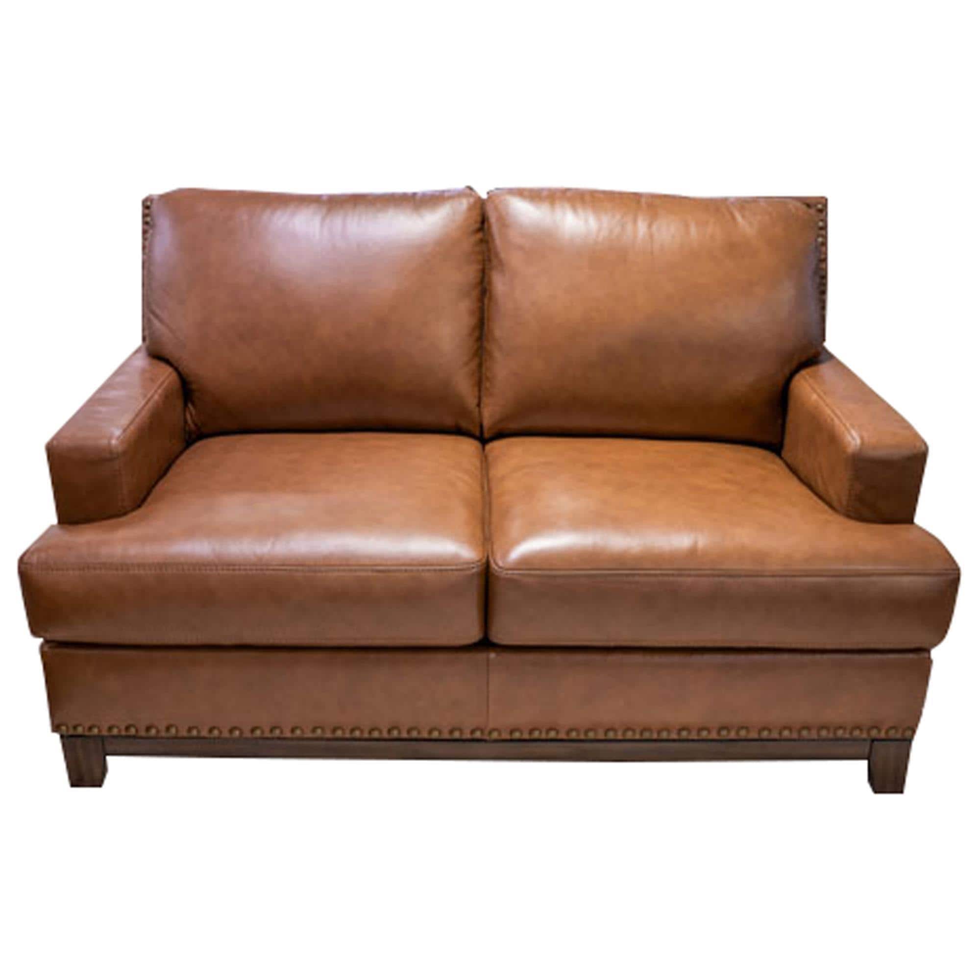 茶 ari*san Ashley Saonara Stationary Loveseat in Amber