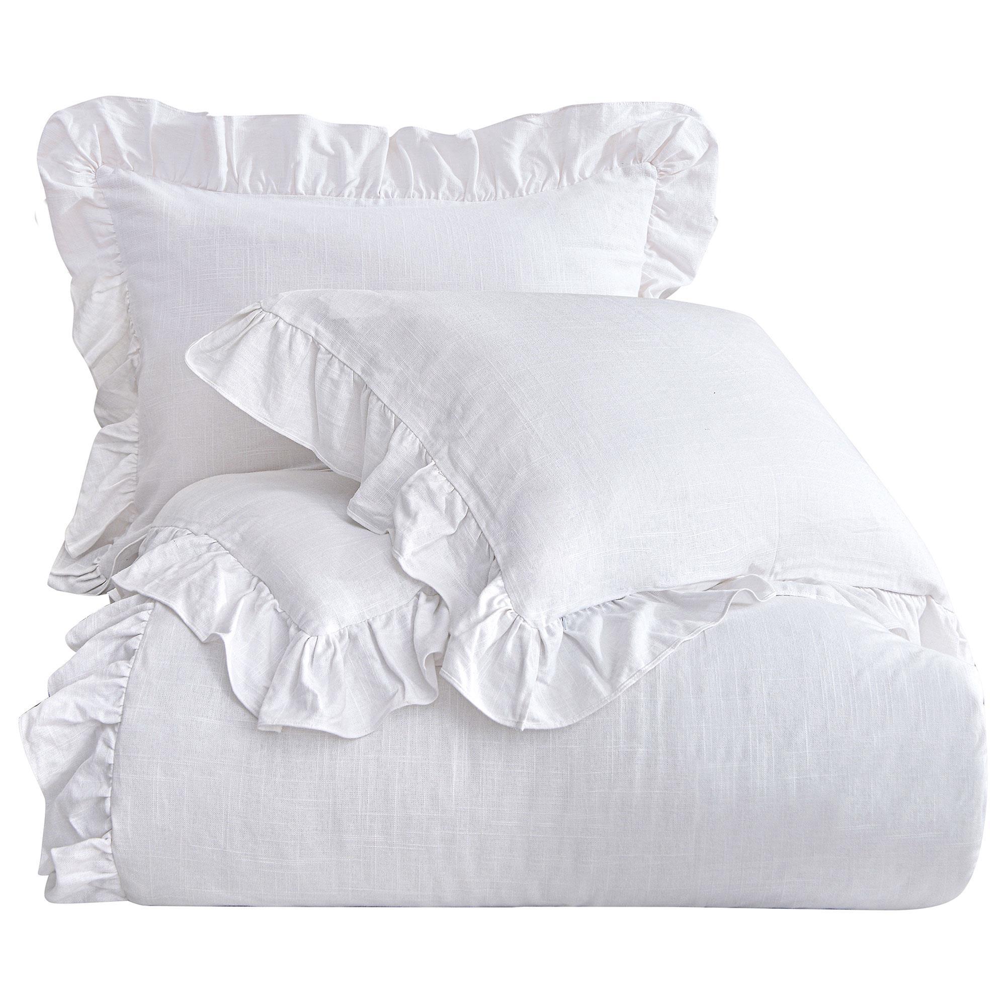 HiEnd Accents Lily 3Piece Super Queen Comforter Set in White NFM
