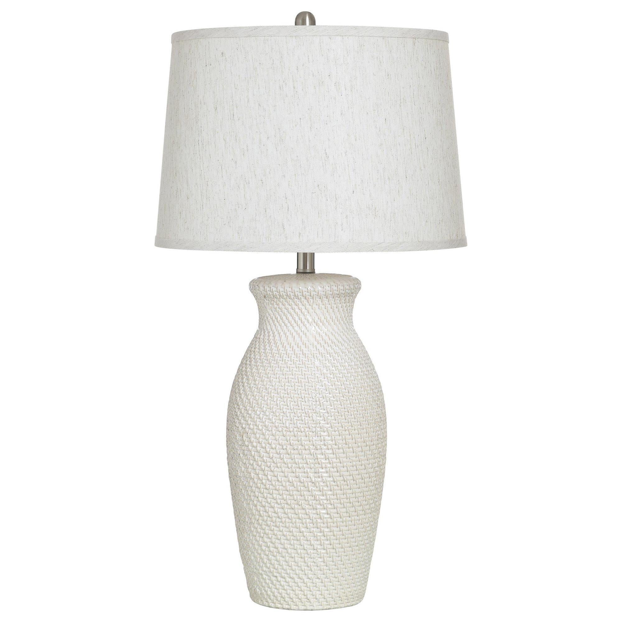 Flair Industries 32" Ceramic Table Lamp in Novac Cream