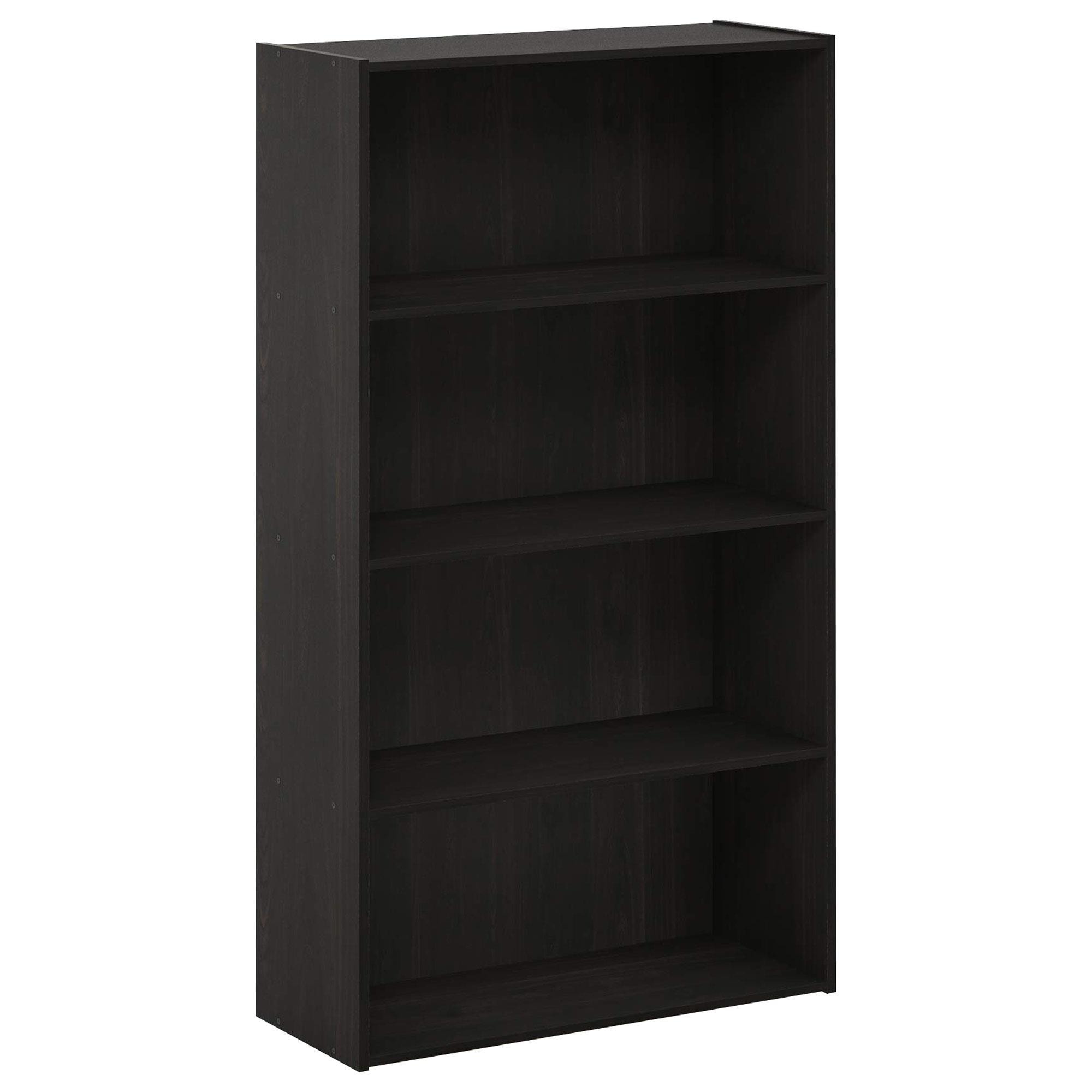 HOMLUX 4-Tier Open Shelf Bookcase in Columbia Walnut