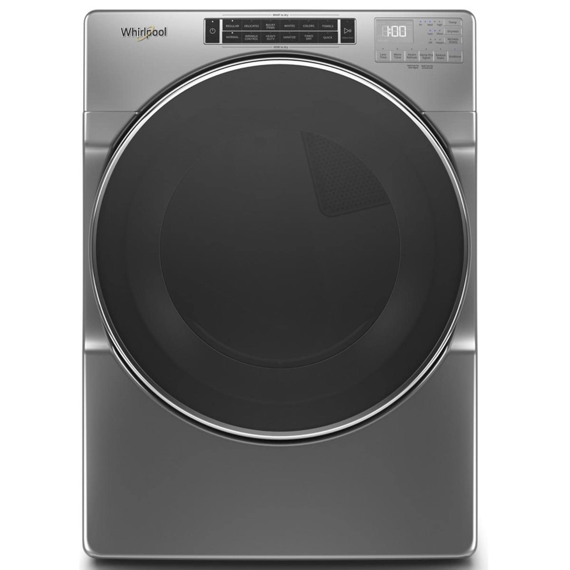 Whirlpool 7.4 Cu. Ft. Electric Dryer with Steam in Chrome Shadow