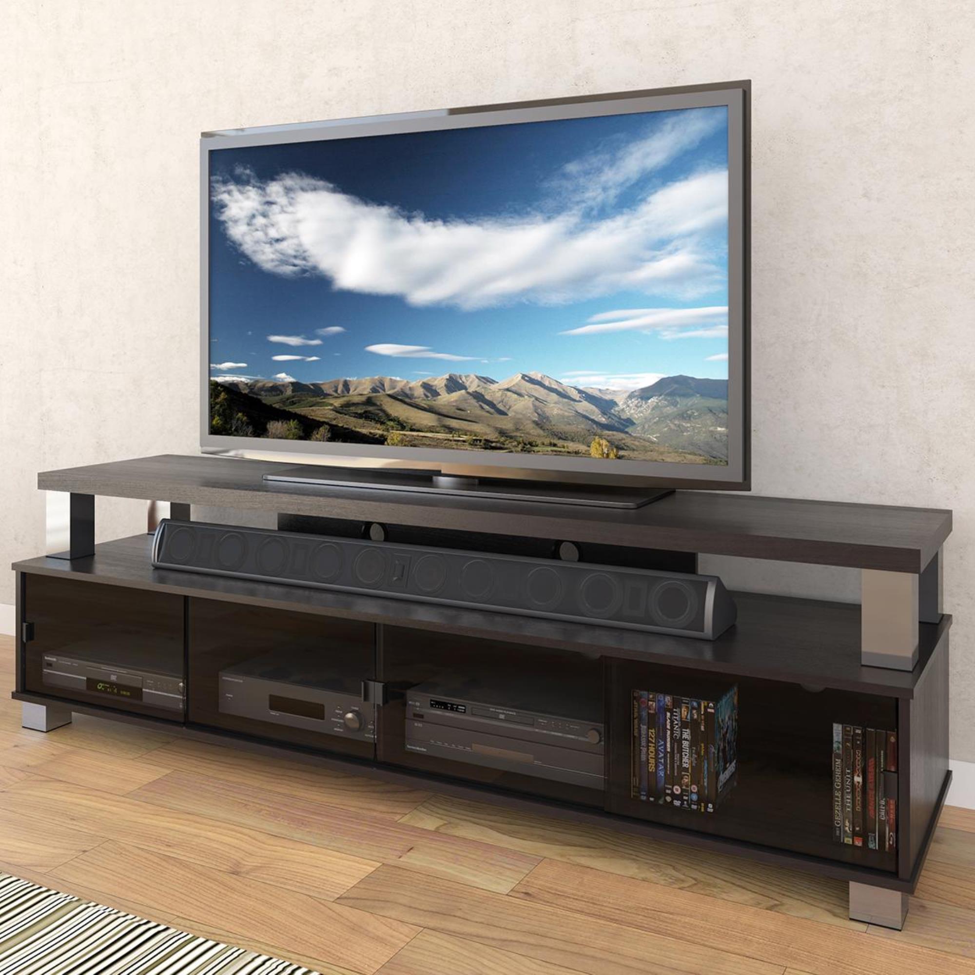75 tv on sale stand black