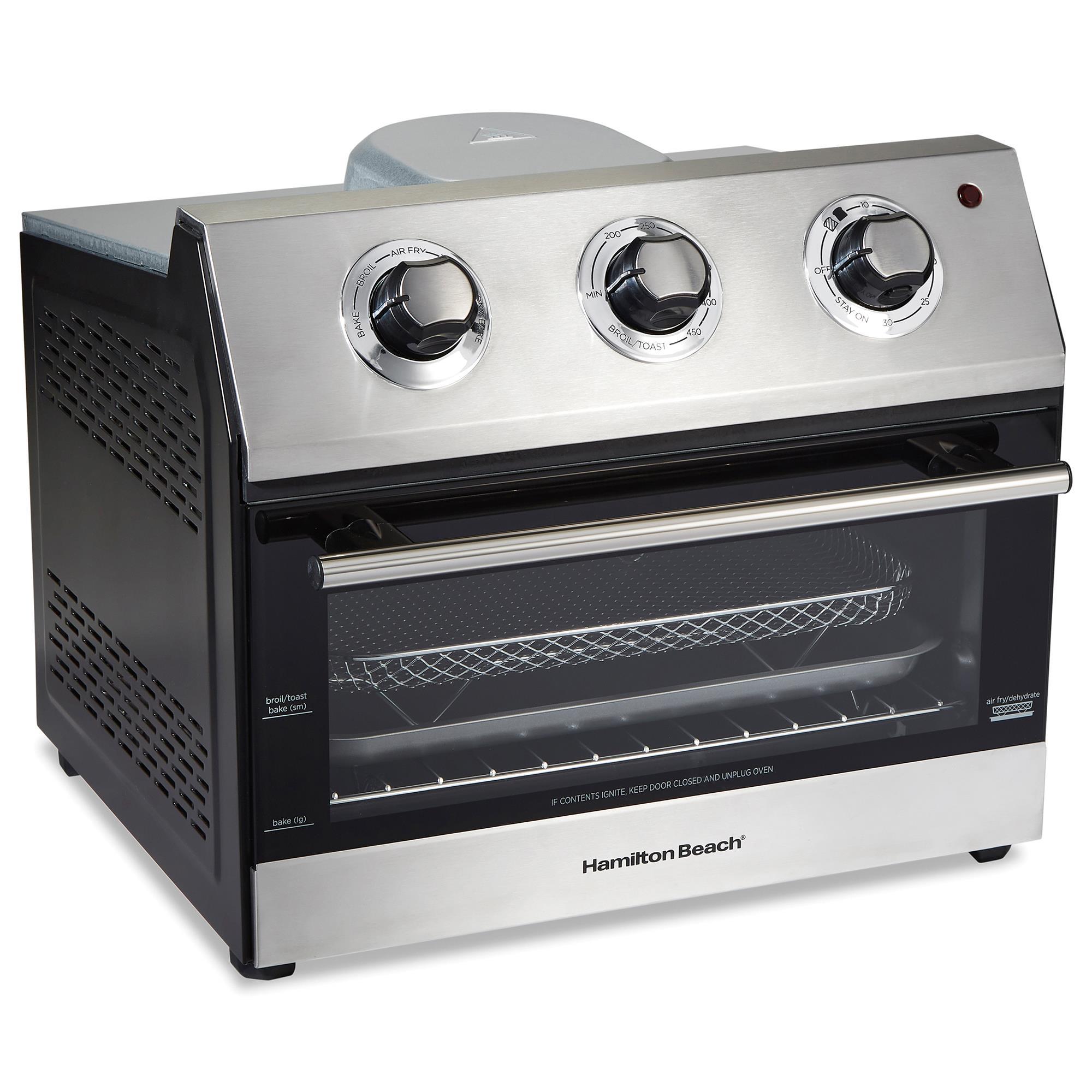 Hamilton Beach 6Slice Air Fryer Toaster Oven in Black and Stainless